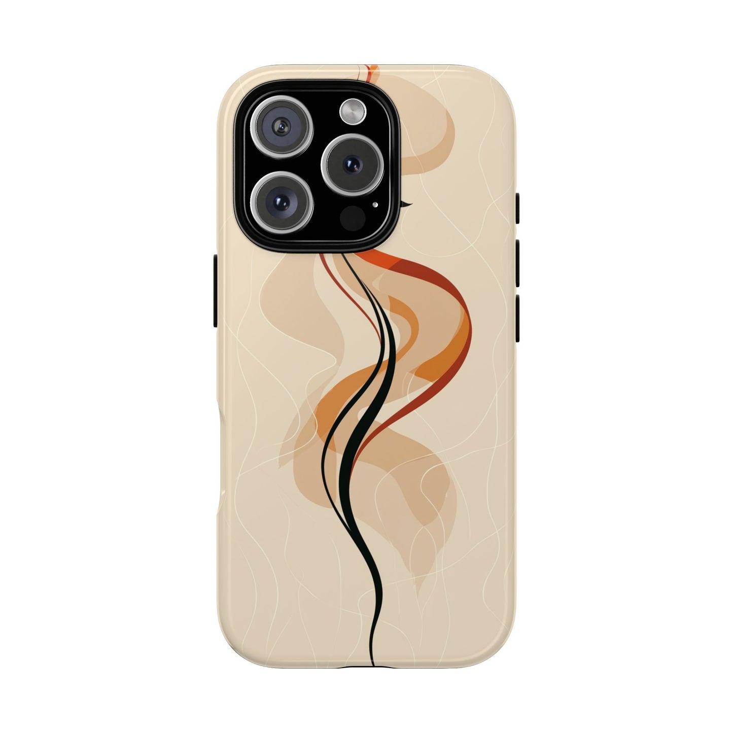 Feminine Flame: Abstract Grace Phone Case for iPhone, Samsung & Pixel