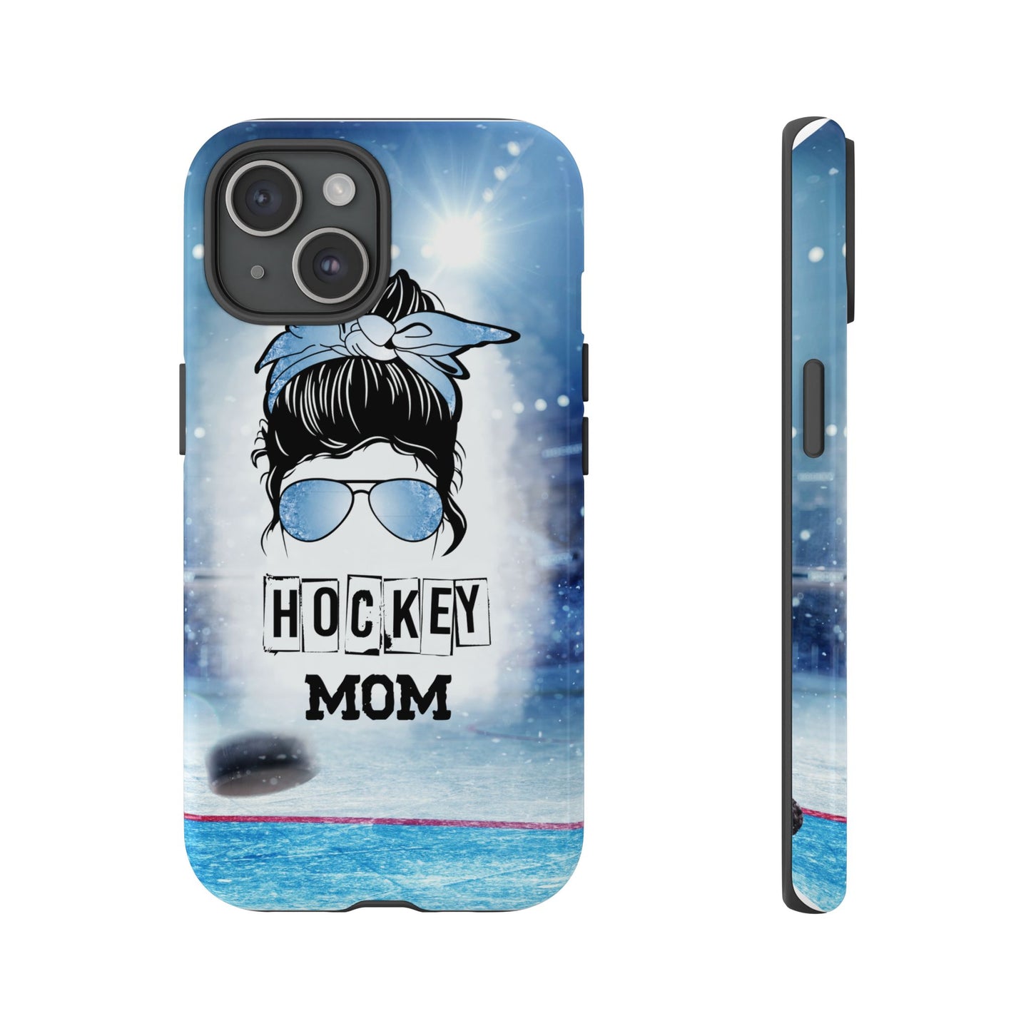 Hockey Mama Phone Case - Protective & Stylish Cover for iPhone, Samsung & Google Pixel, Messy Bun Phone Case, Gift for Game Lover