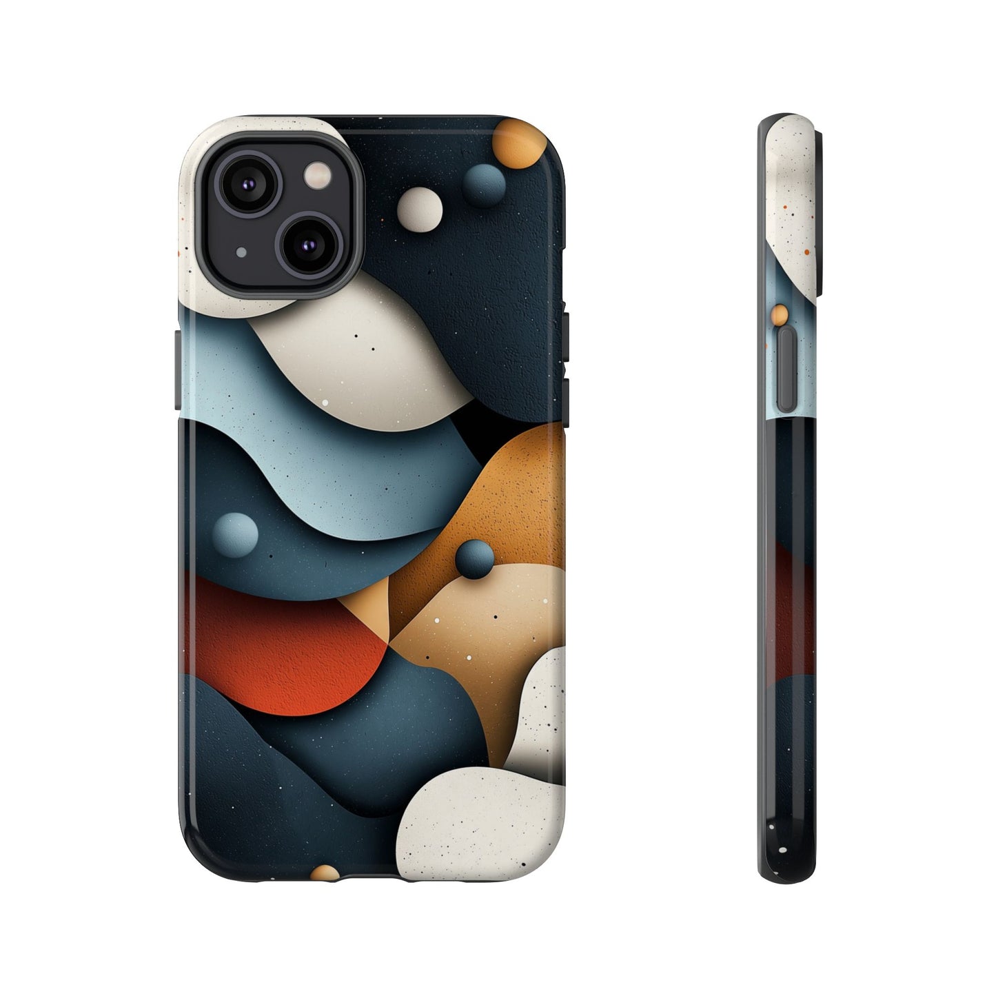 Cosmic Flow – Textured Abstract Phone Case for iPhone, Samsung & Pixel