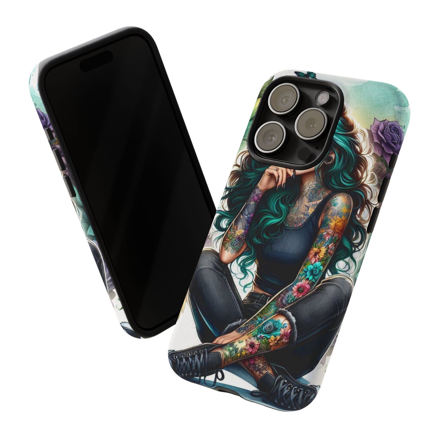 Urban Wildflower – Edgy Tattooed Beauty Mobile Cover