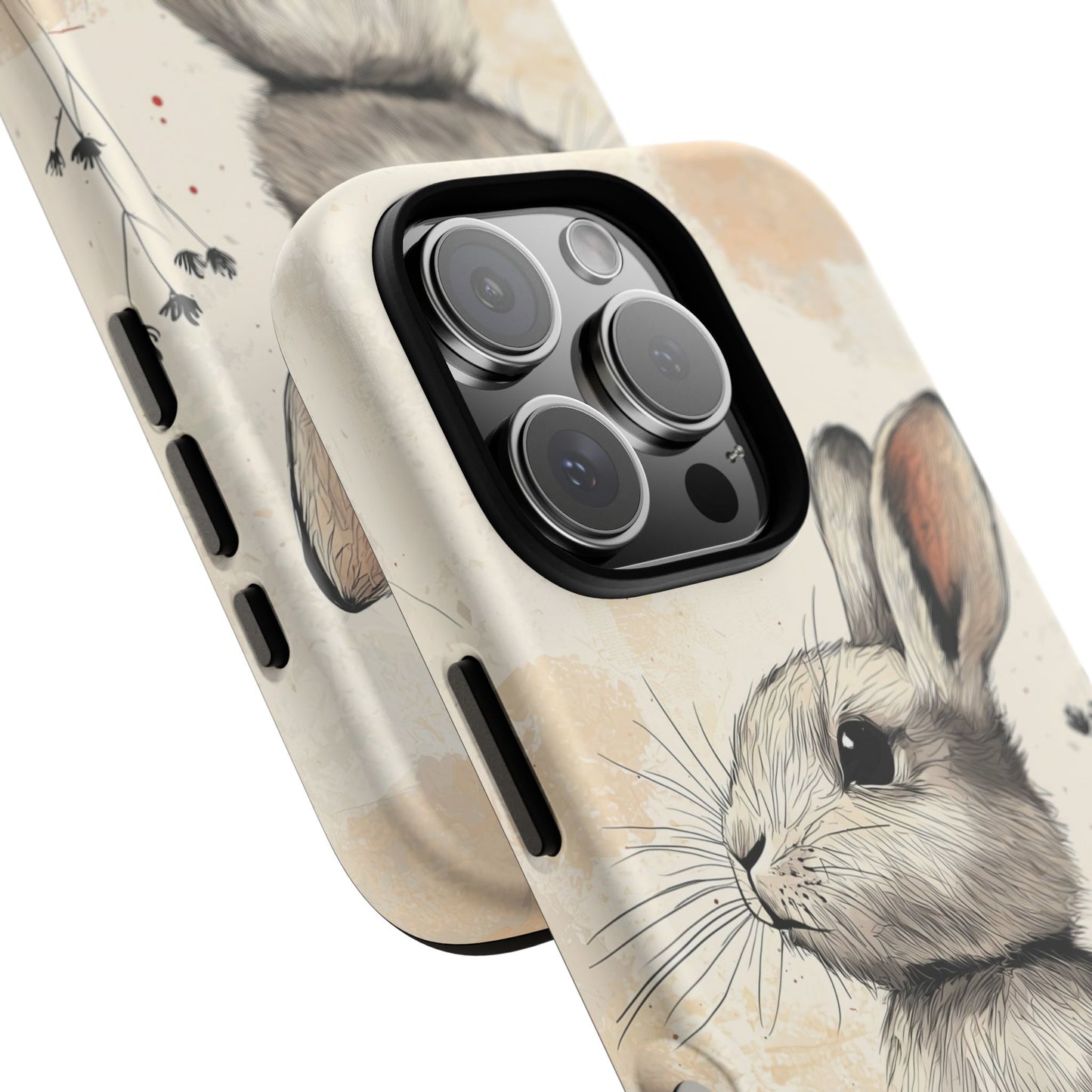 Curious Meadow: Gentle Rabbit Phone Case for iPhone, Samsung & Pixel