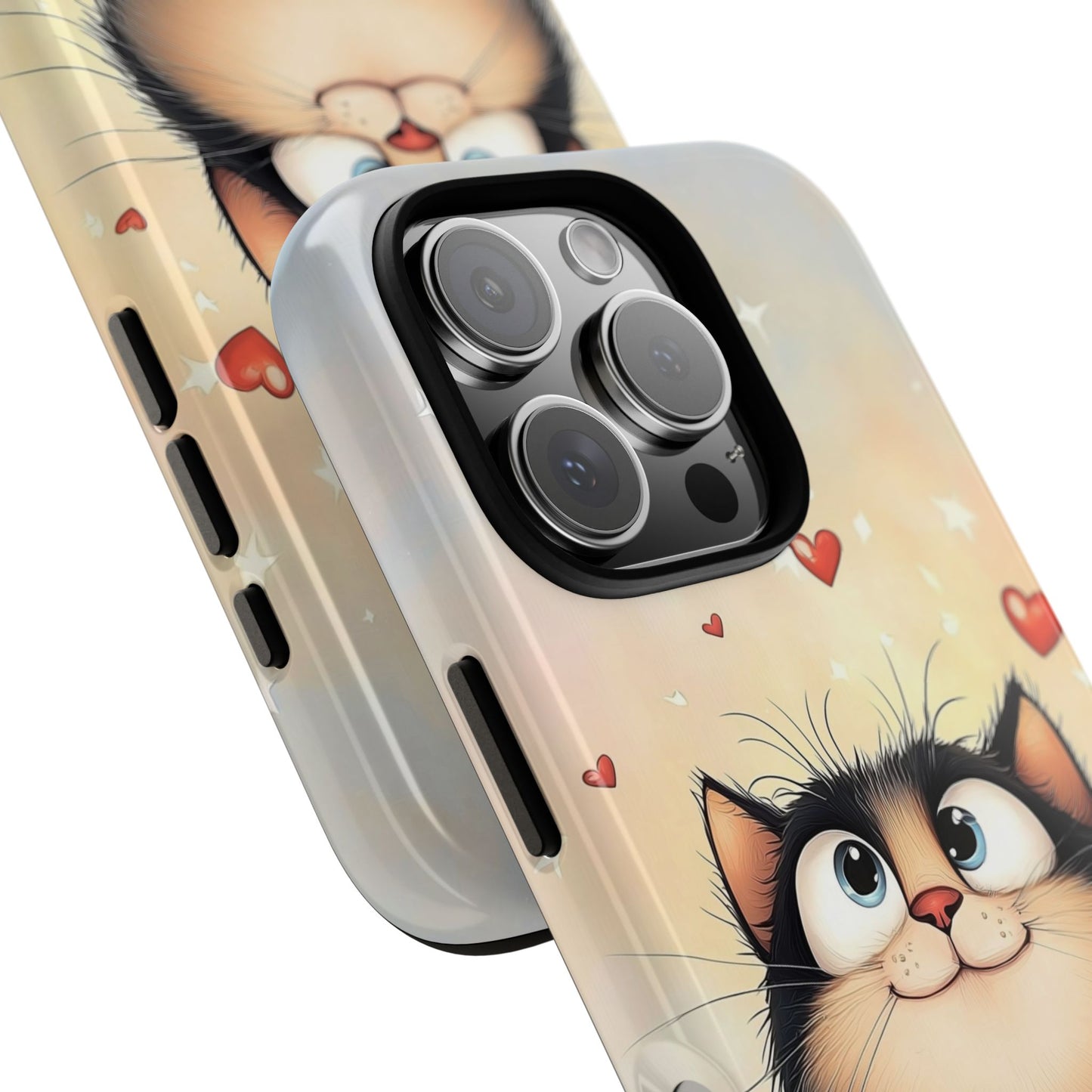 Cute Kitty Love Phone Case β Adorable Anime Cat Design for iPhone, Google Pixel & Samsung