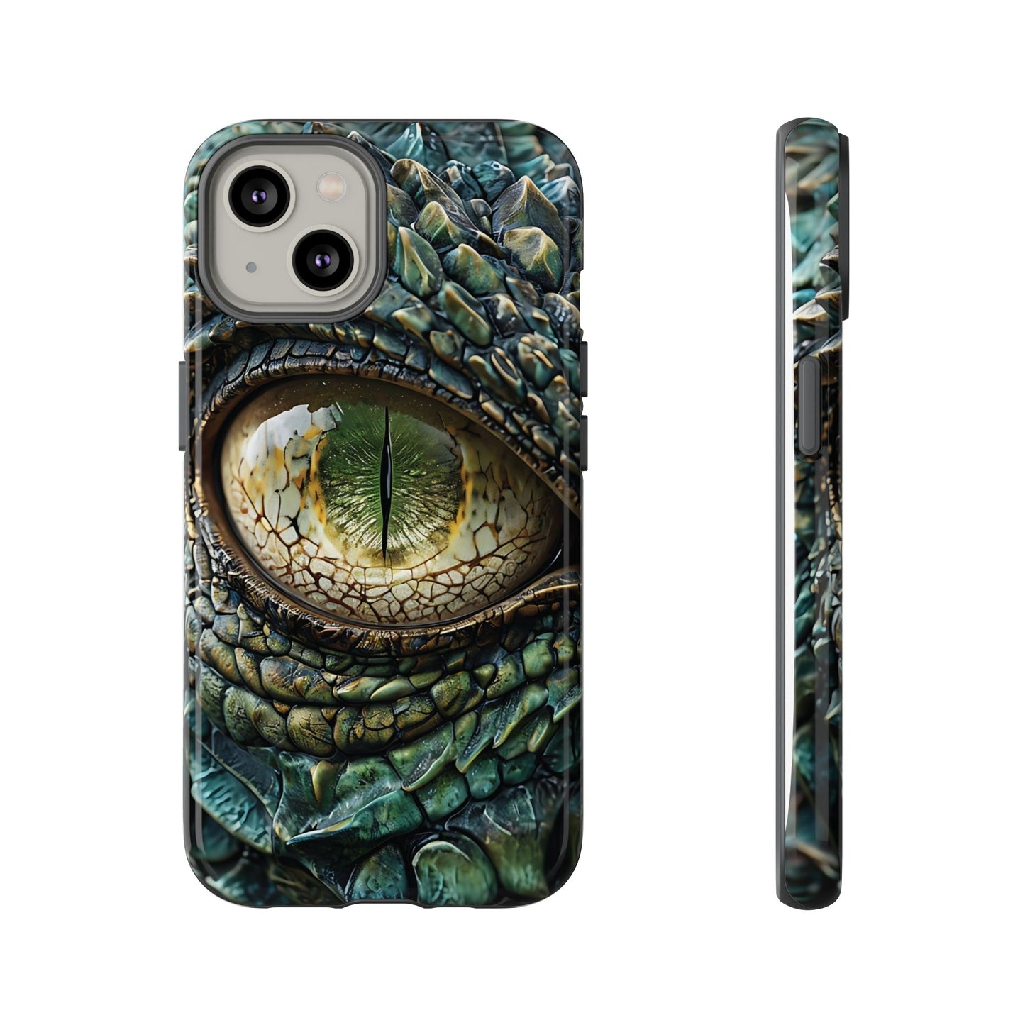A Dragon's Eye With Intricate Scales phone case design.