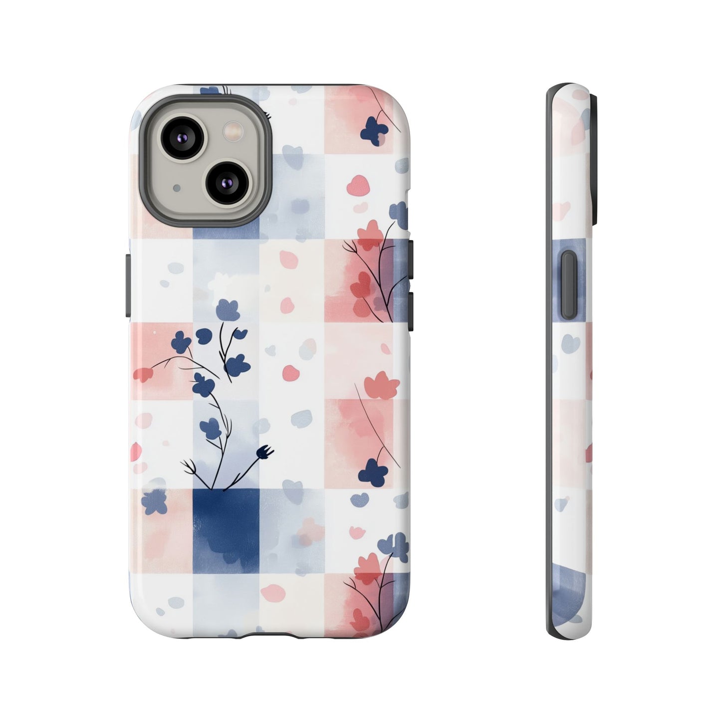 Kawaii Gingham Pastel Phone Case for iPhone, Samsung, Google Pixel