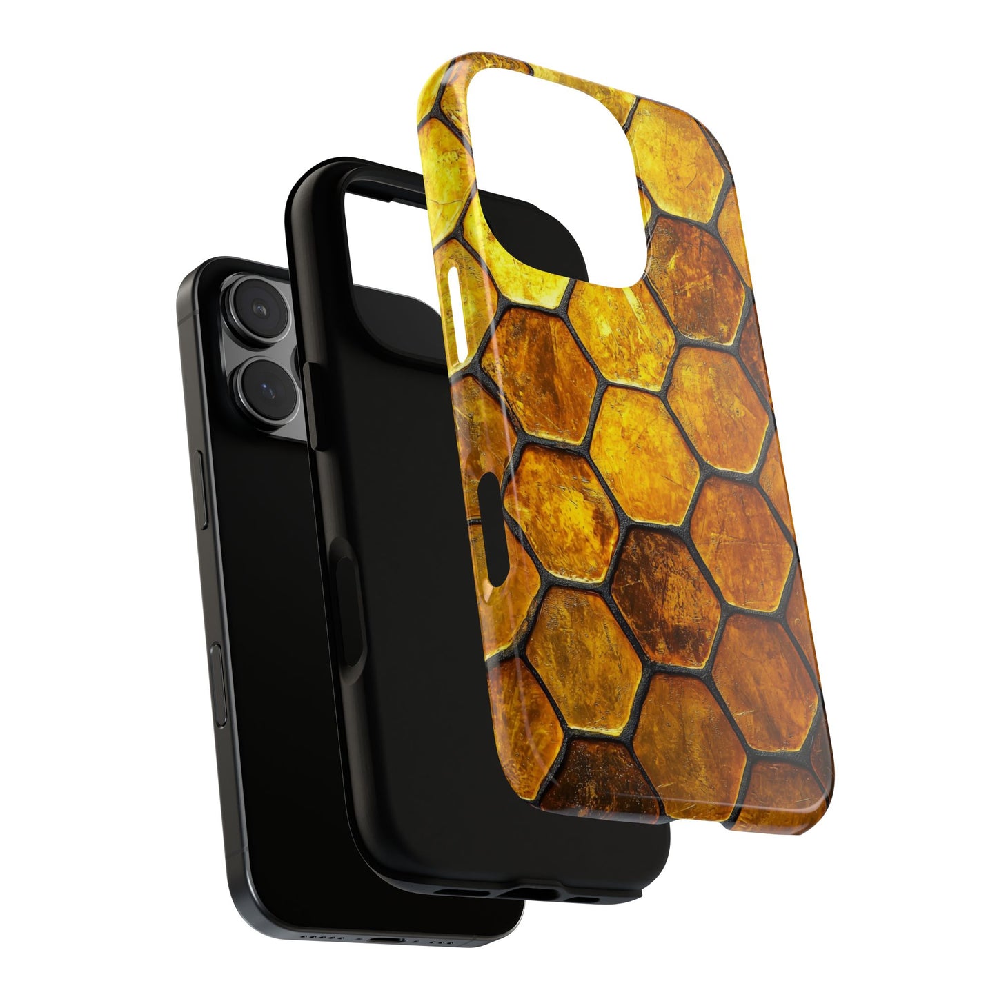 Golden Honeycomb Phone Case – iPhone, Google Pixel, Samsung