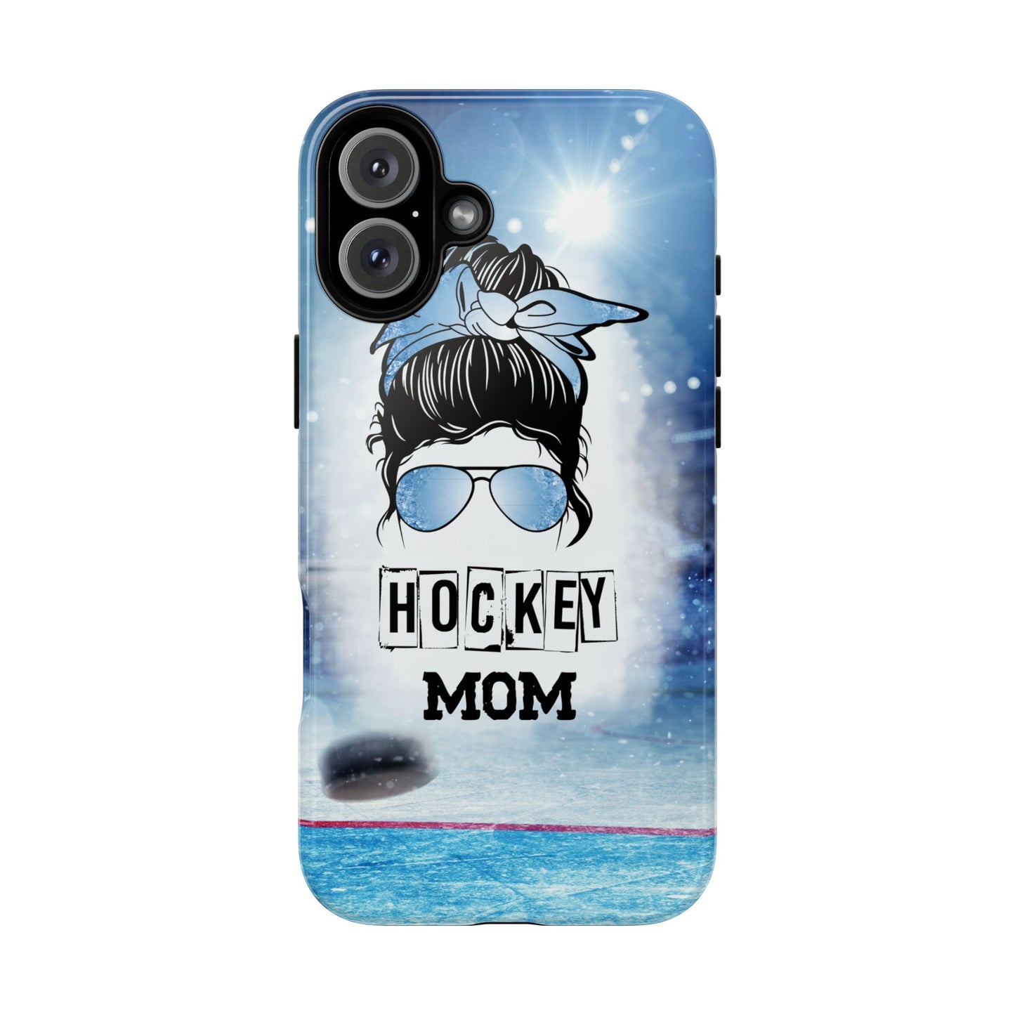 Hockey Mama Phone Case - Protective & Stylish Cover for iPhone, Samsung & Google Pixel, Messy Bun Phone Case, Gift for Game Lover