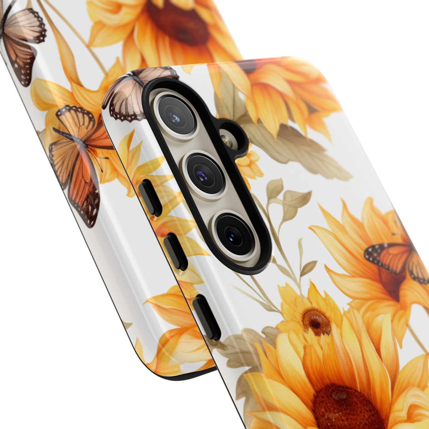 Sunflower & Butterfly Aesthetic Mobile Case – Bright & Nature-Inspired