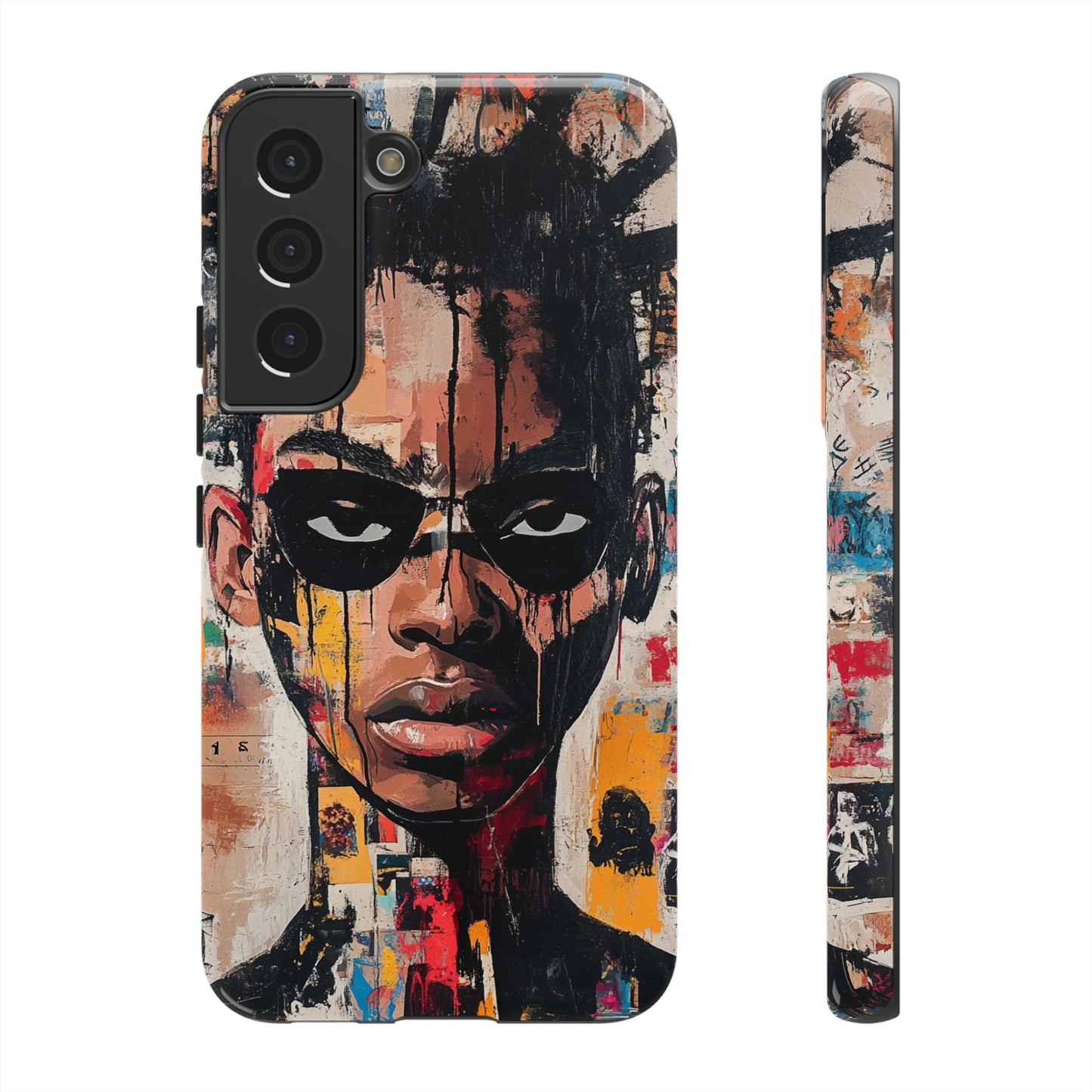 Abstract Graffiti Phone Case – Basquiat Art Inspired - iPhone, Samsung & Google Pixel Cover - Artistic Painting Case, Art Lover Gift