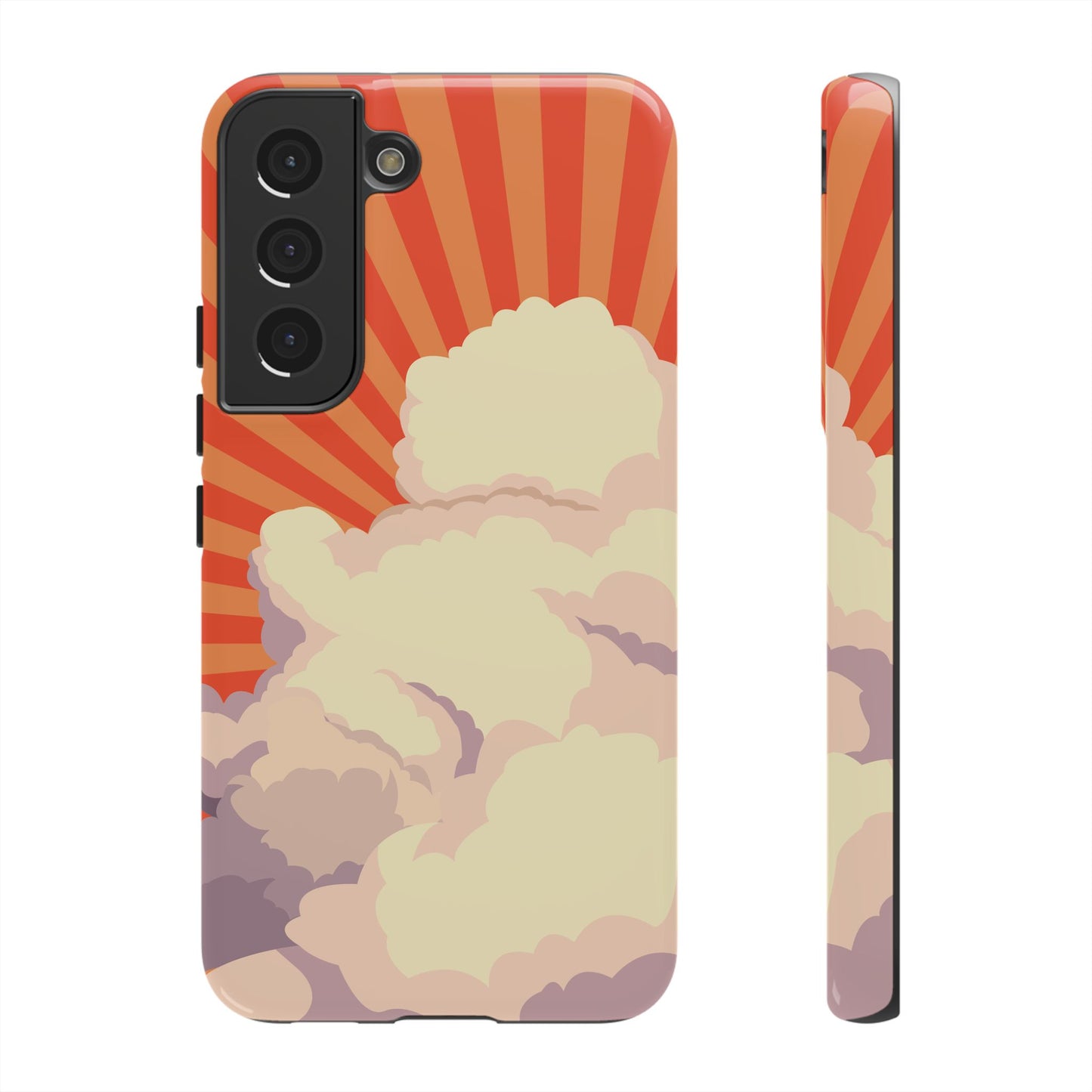 Retro Groovy Cloud Phone Case β 70s Aesthetic for iPhone, Samsung & Google Pixel