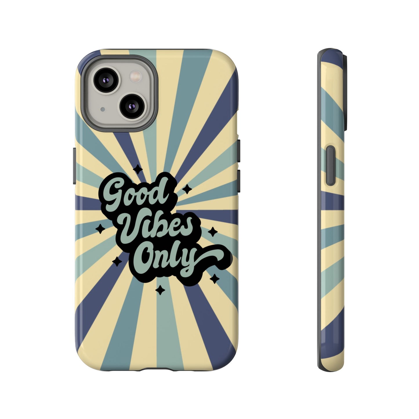Retro "Good Vibes Only" Phone Case β Vintage Aesthetic for iPhone, Samsung & Google Pixel