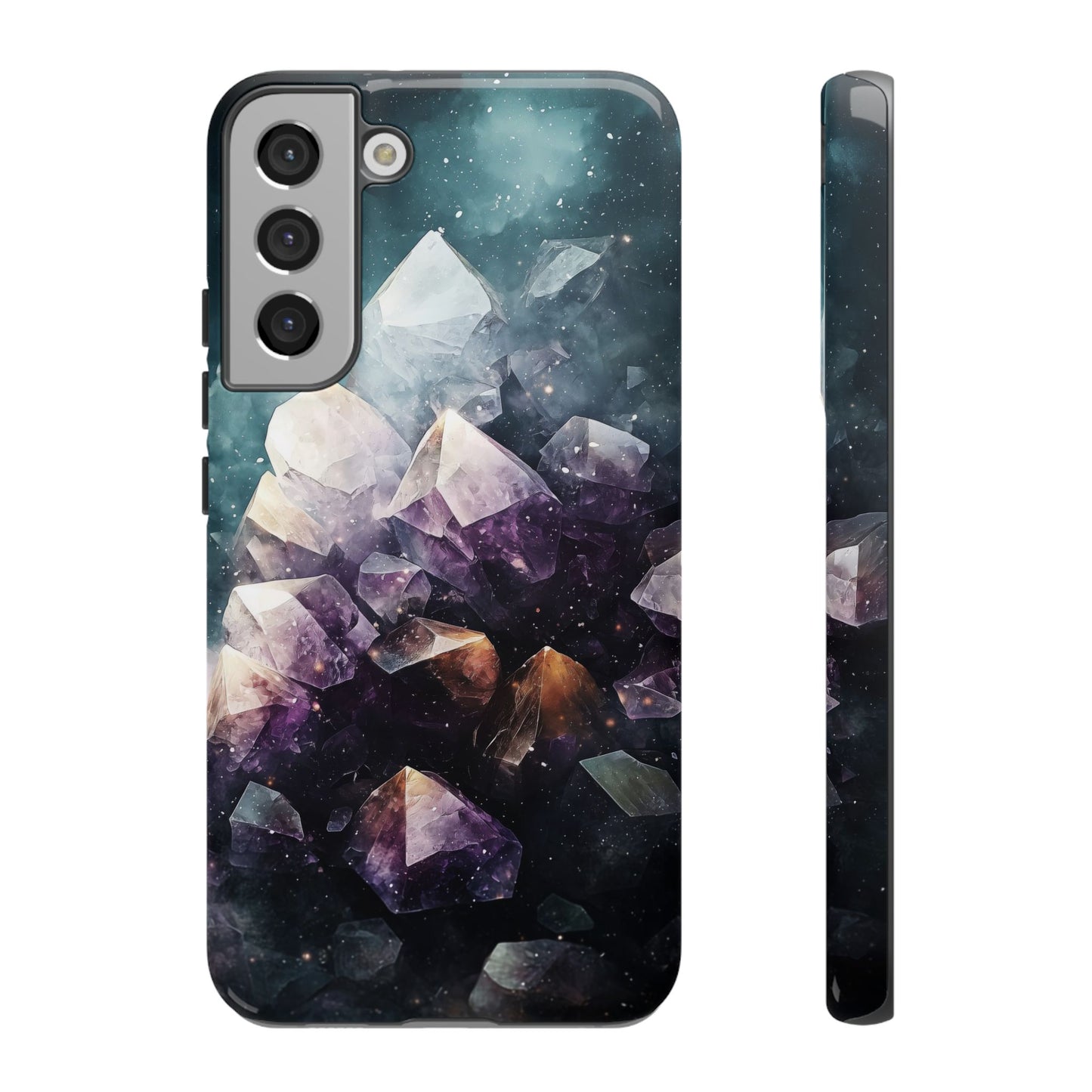 Galactic Amethyst Stones Phone Case for iPhone, Samsung & Google Pixel