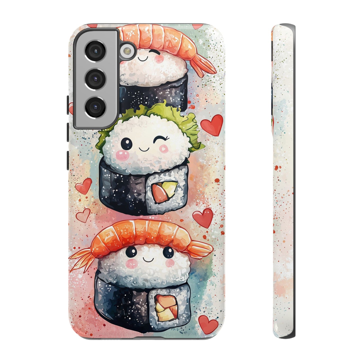 Sweet Sushi Trio - Anime Phone Case Cover for iPhone, Samsung, Google Pixel