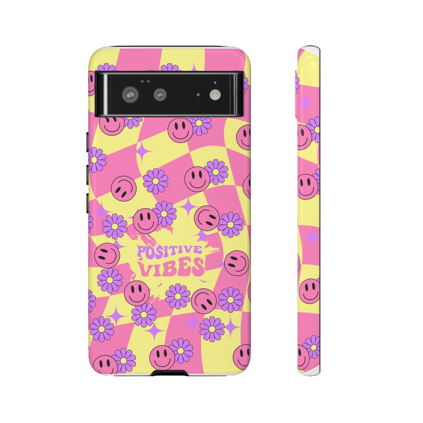 Positive Vibes Phone Case β Aesthetic Motivational Cover for iPhone, Samsung & Google Pixel