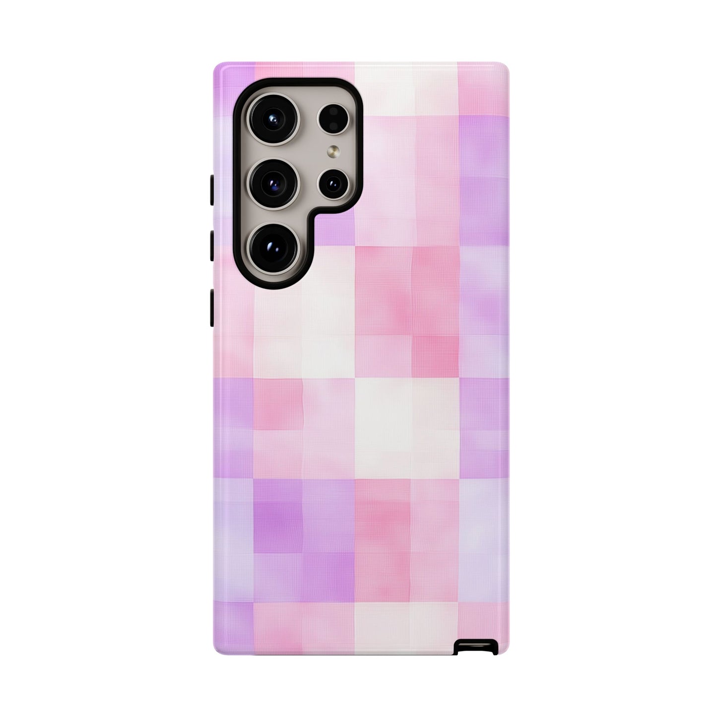 Kawaii Gingham Pastel Phone Case for iPhone, Samsung, Google Pixel