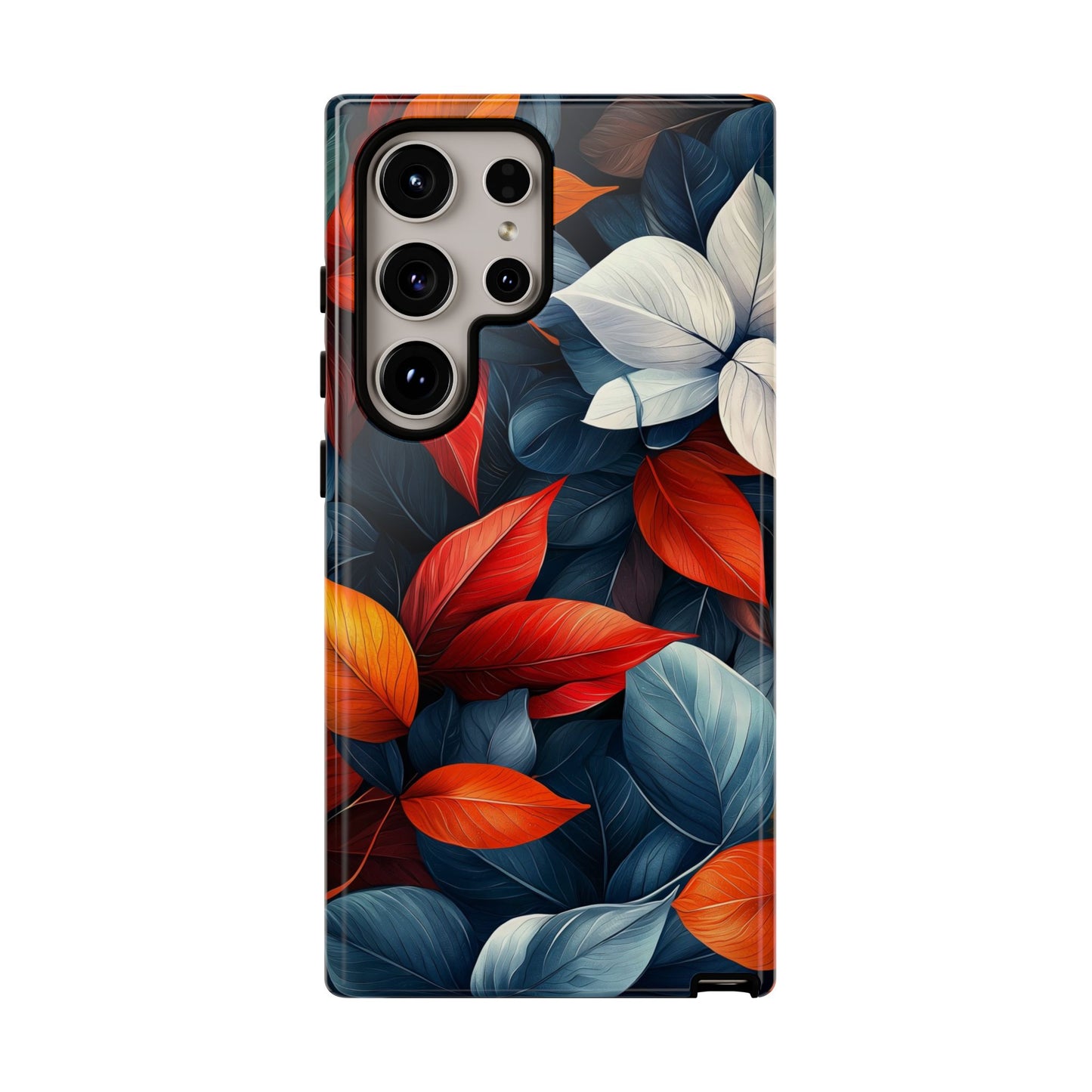 Autumn Midnight Leaves | Luxe Floral Phone Case for iPhone, Pixel & Samsung