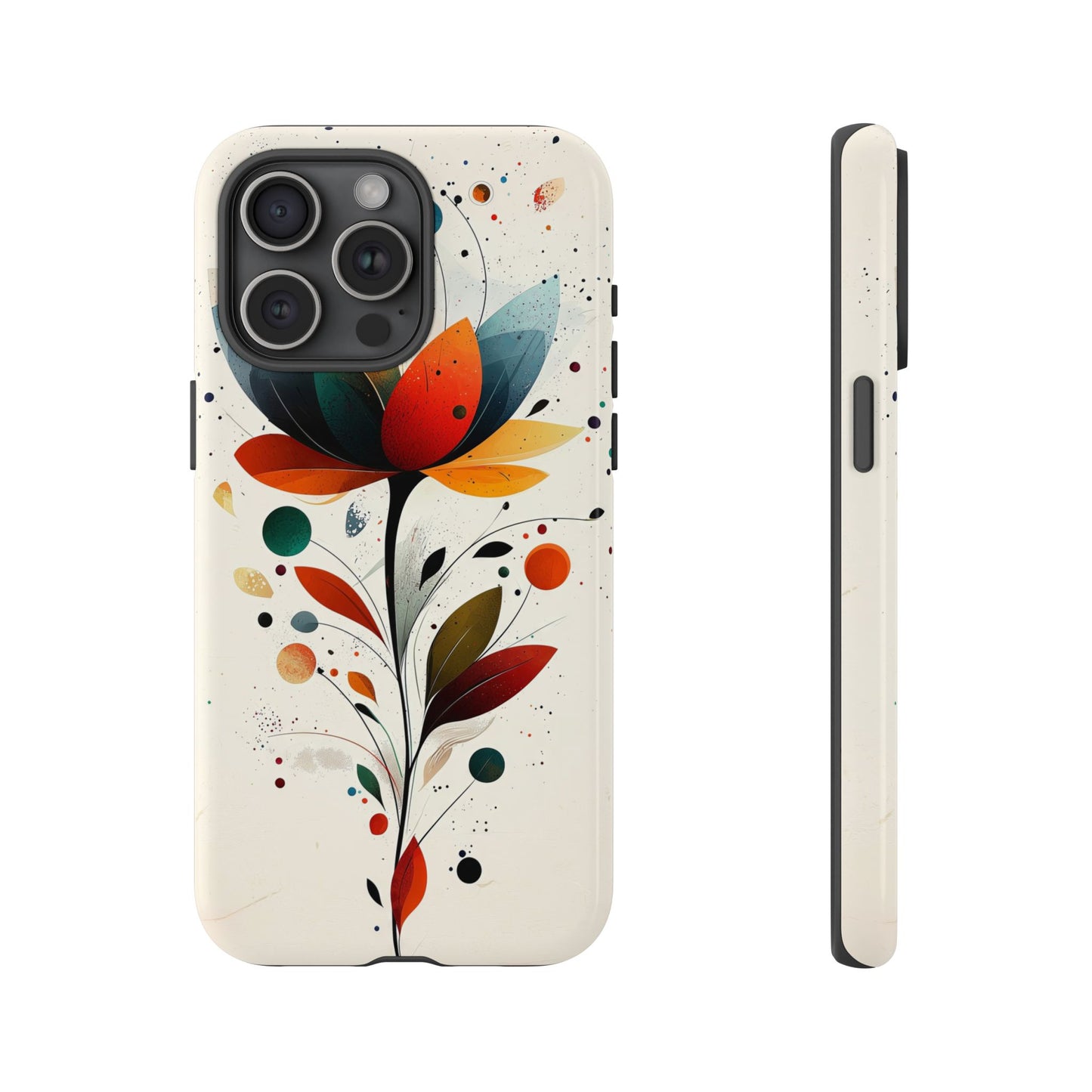 Celestial Petals – Abstract Floral Burst Phone Case for iPhone, Pixel & Samsung