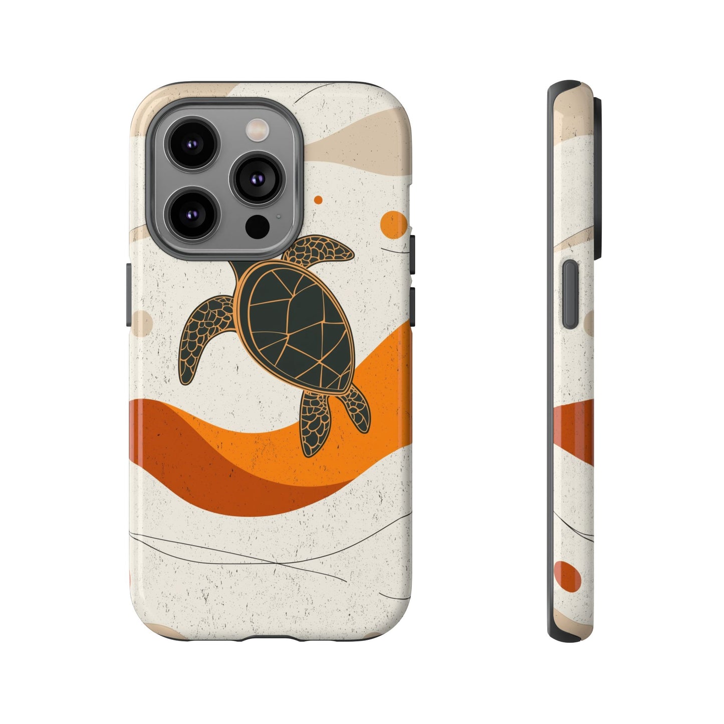 Flow of the Tide: Abstract Turtle Drift Phone Case for iPhone, Samsung & Pixel