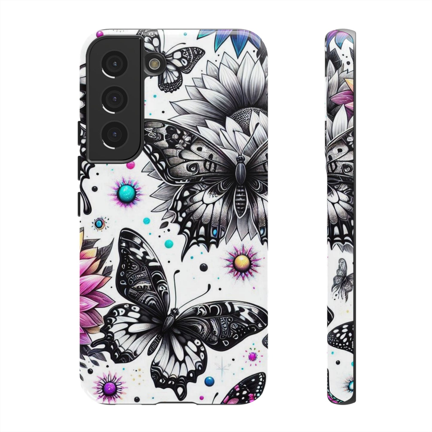 Celestial Flight – Cosmic Butterflies & Floral Magic Mobile Cover