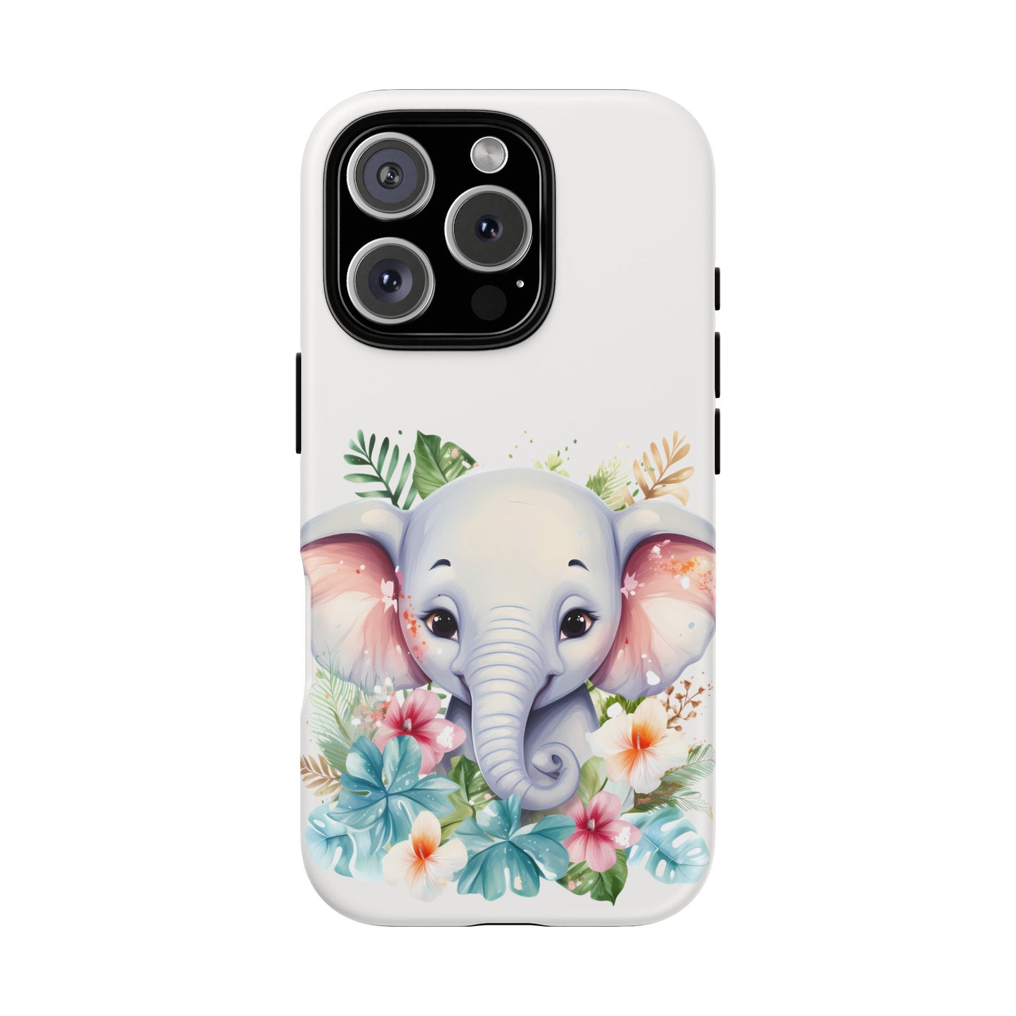 Adorable Baby Elephant Mobile Cover – Floral Fantasy Art