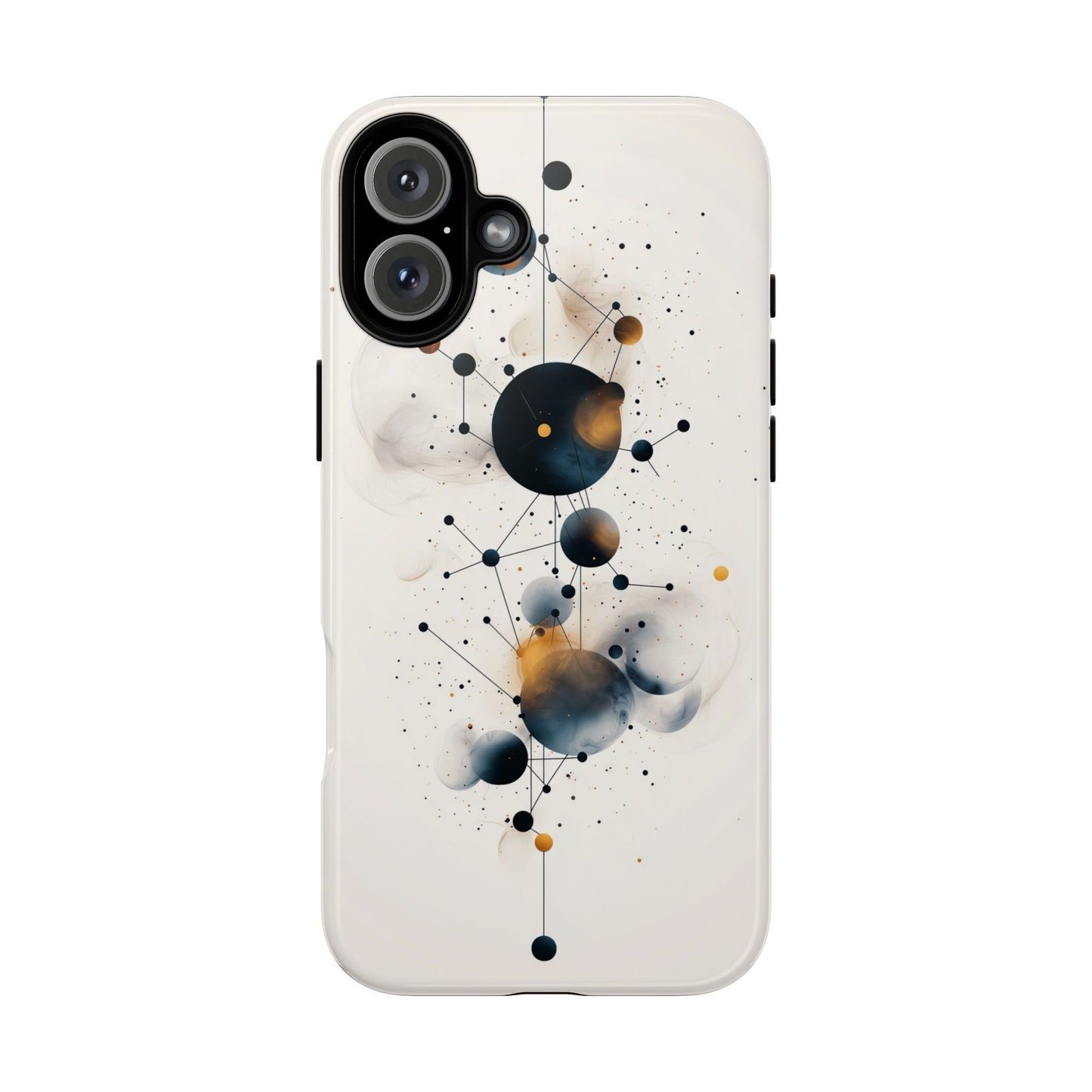 Cosmic Connect – Orbital Geometry Abstract Phone Case for iPhone, Google Pixel, Samsung