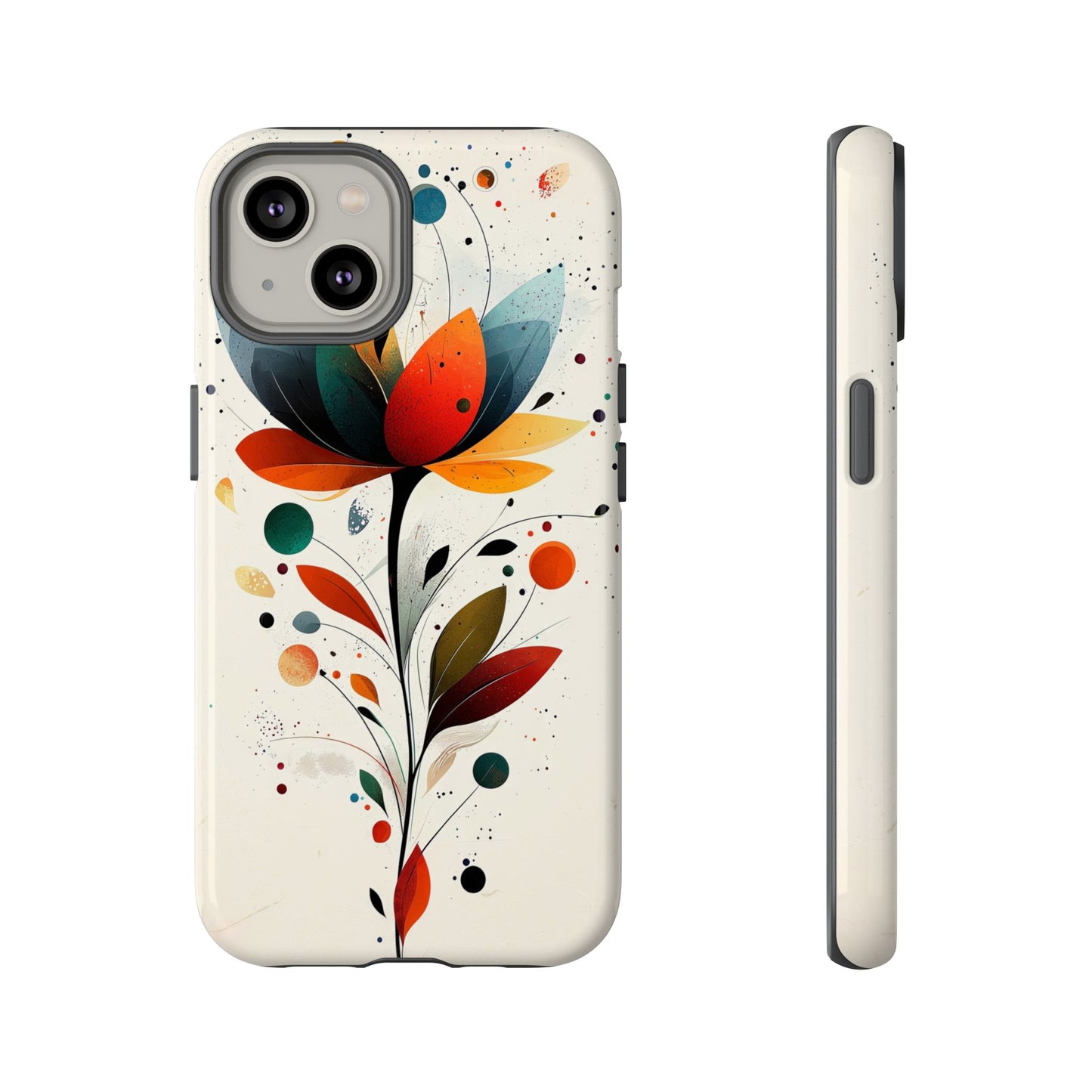 Celestial Petals – Abstract Floral Burst Phone Case for iPhone, Pixel & Samsung