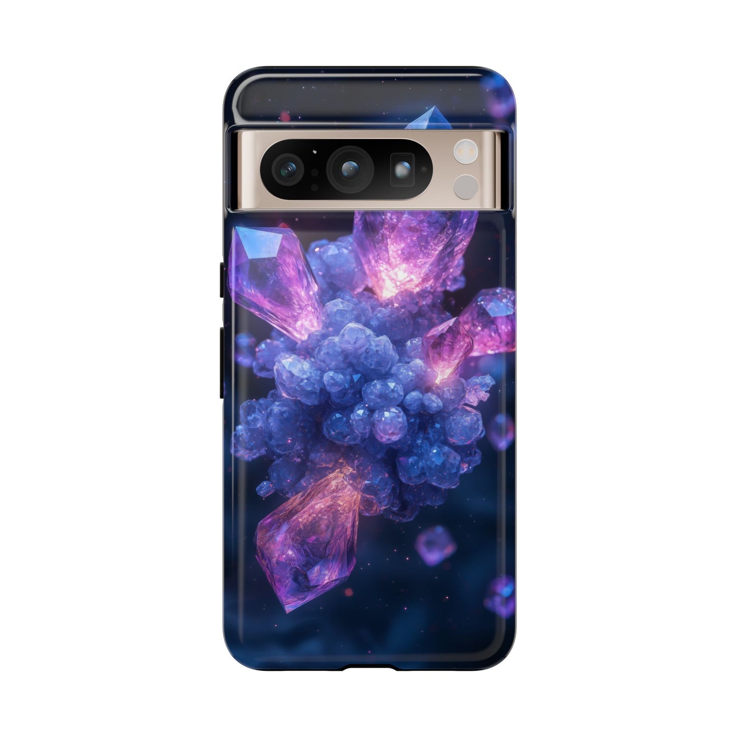Cosmic Amethyst Crystal Phone Case for iPhone, Samsung & Google Pixel