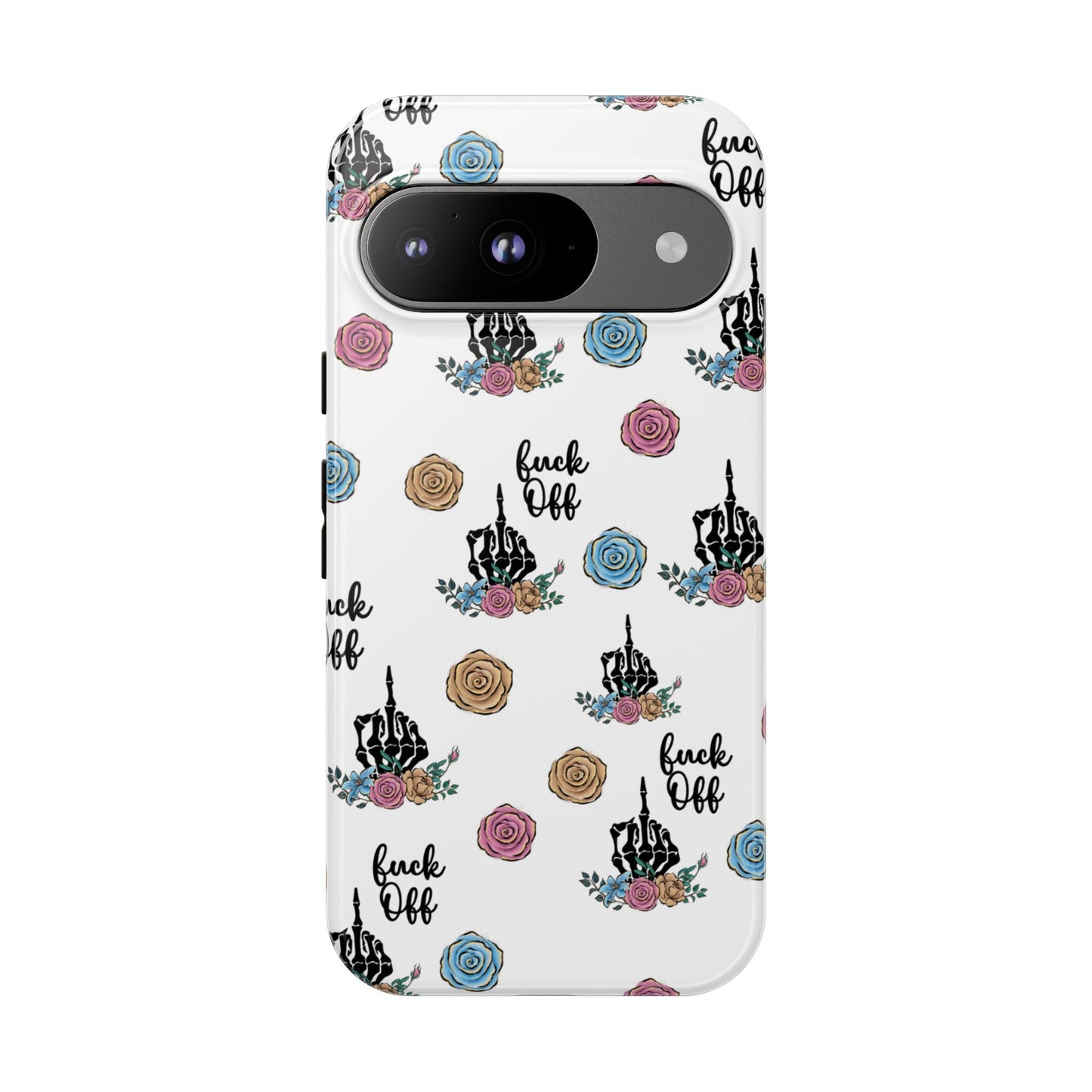 Skeleton Hand Middle Finger Phone Case β Badass Gothic Cover for iPhone, Samsung & Google Pixel