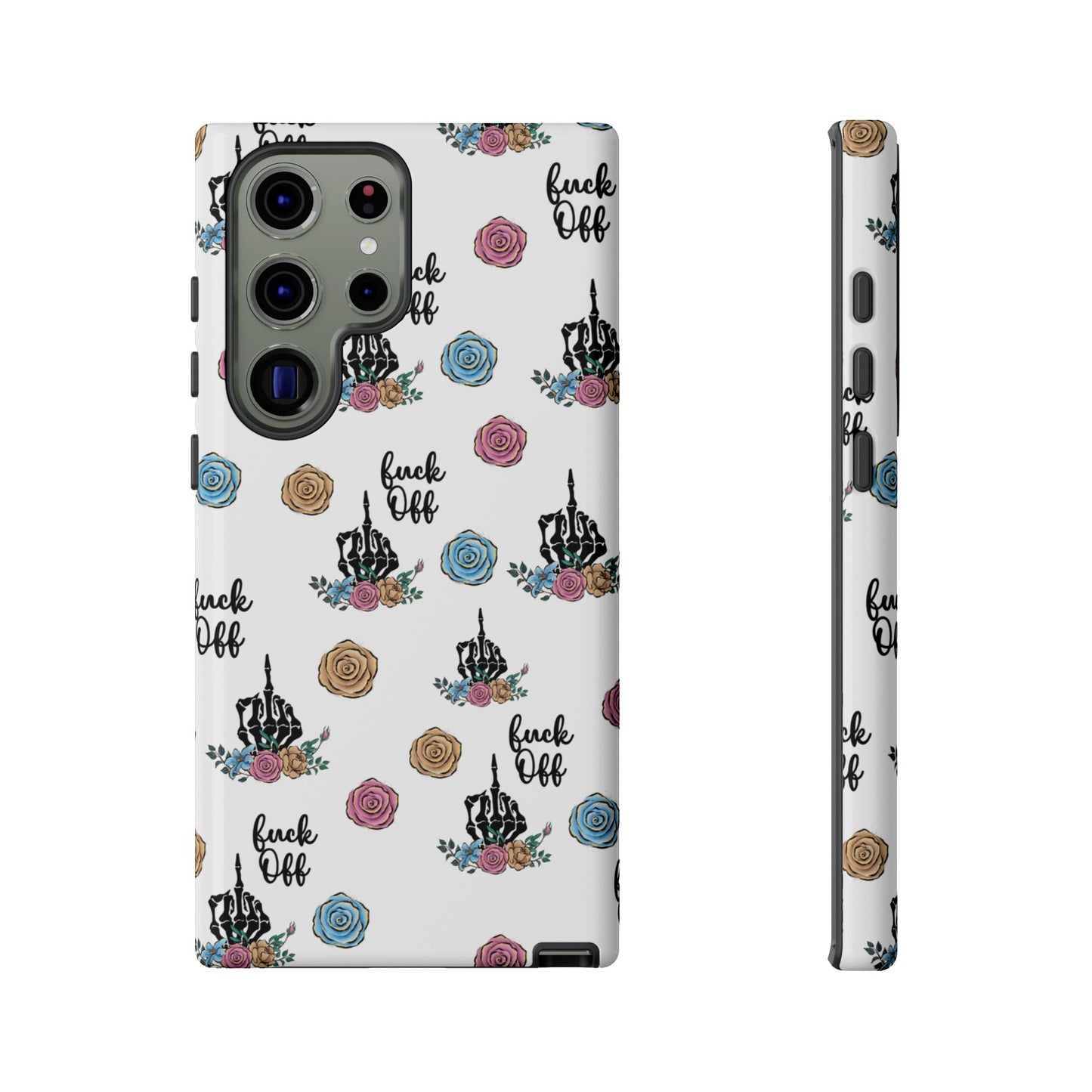 Skeleton Hand Middle Finger Phone Case β Badass Gothic Cover for iPhone, Samsung & Google Pixel