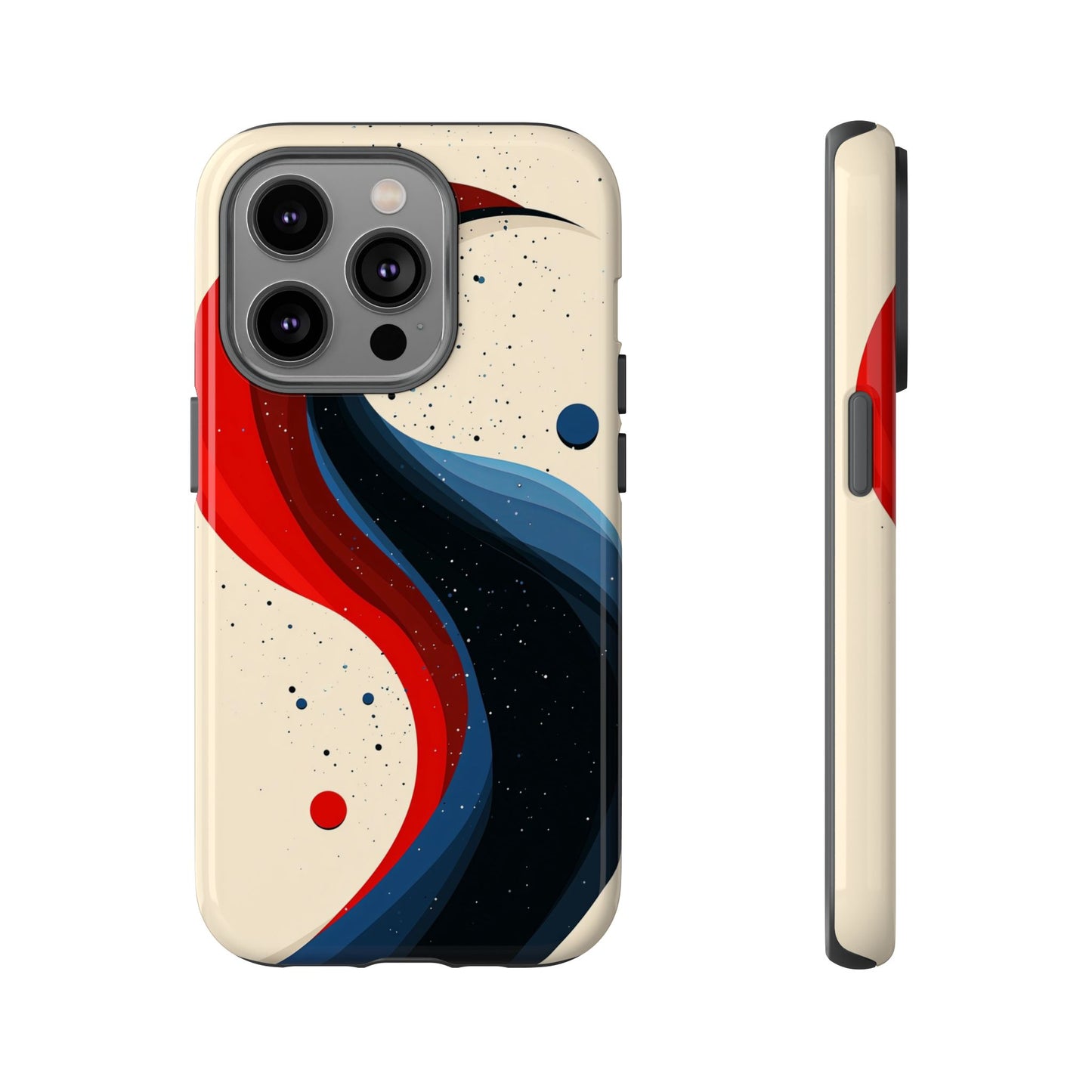 Galactic Drift – Cosmic Wave Abstract Phone Case for iPhone, Samsung & Pixel
