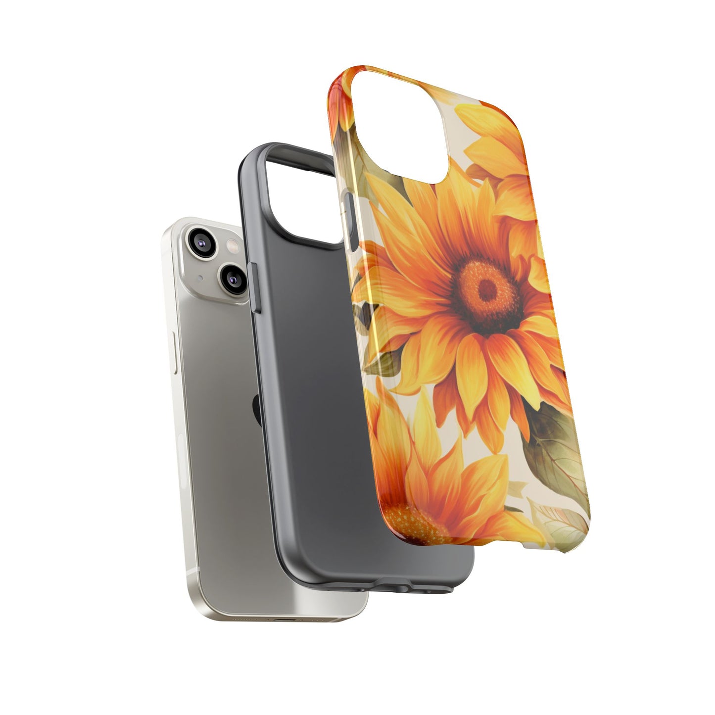 Golden Sunflower Glow Mobile Case – Radiant & Elegant