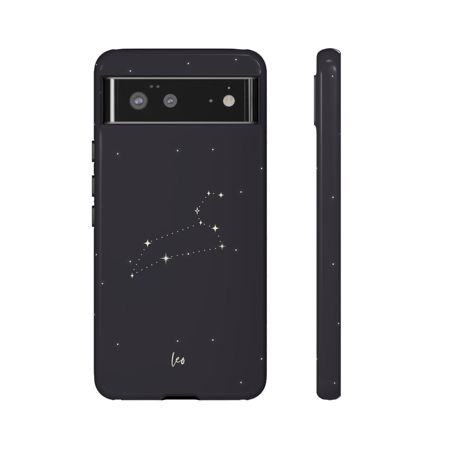 Leo Constellation Phone Case – Majestic Starry Night Pattern – Cosmic Aesthetic for iPhone, Samsung & Google Pixel
