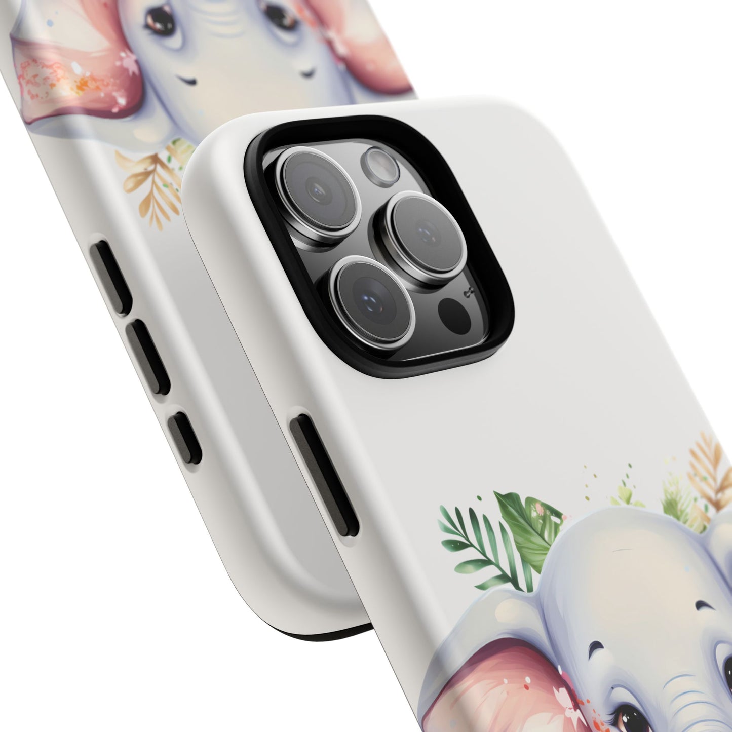 Adorable Baby Elephant Mobile Cover – Floral Fantasy Art