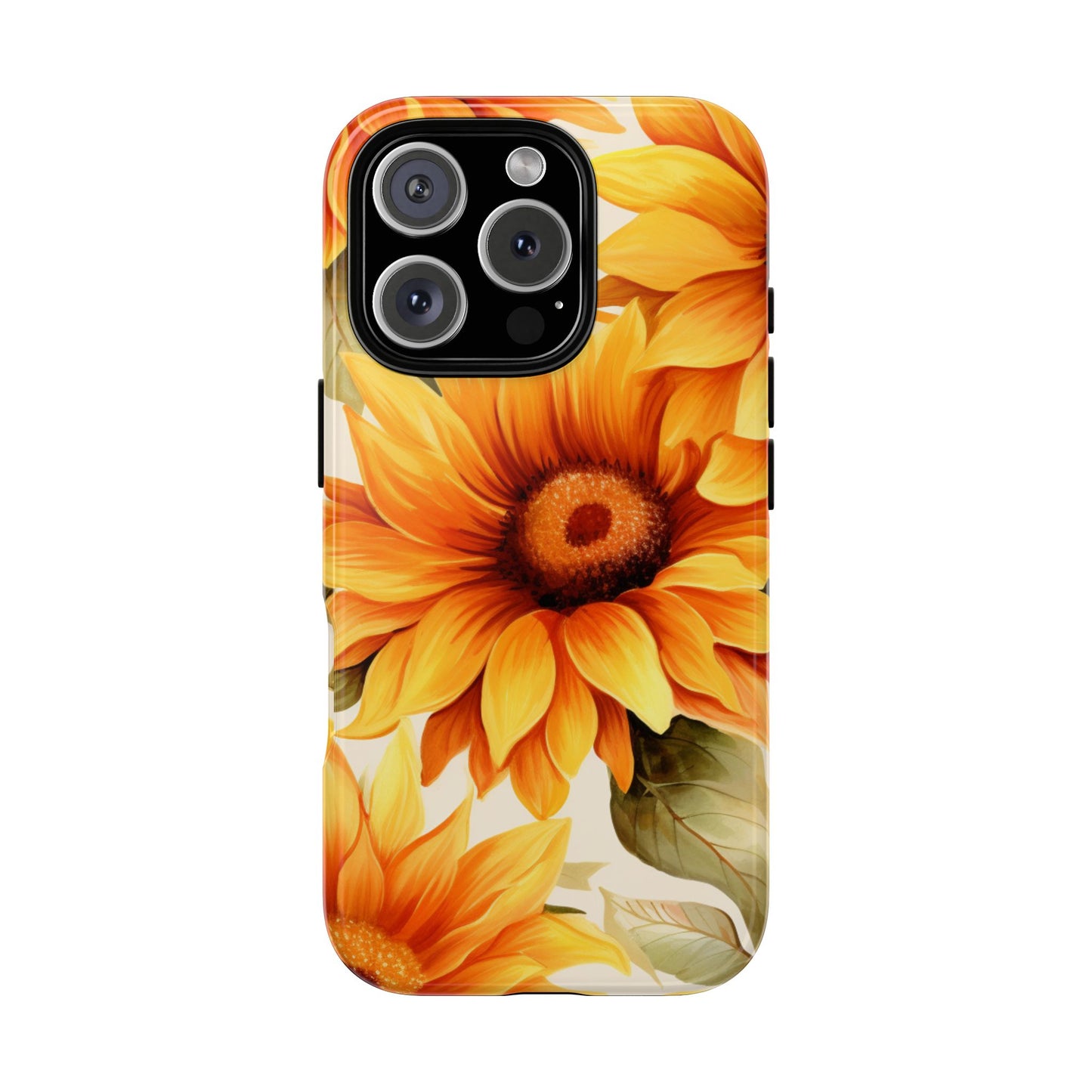Golden Sunflower Glow Mobile Case – Radiant & Elegant