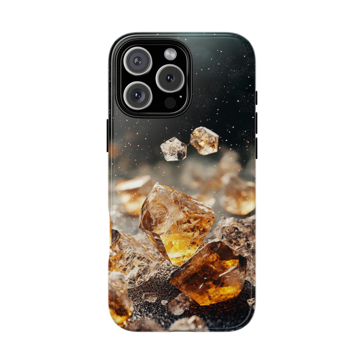 Golden Ember Crystal Phone Case for iPhone, Samsung & Google Pixel