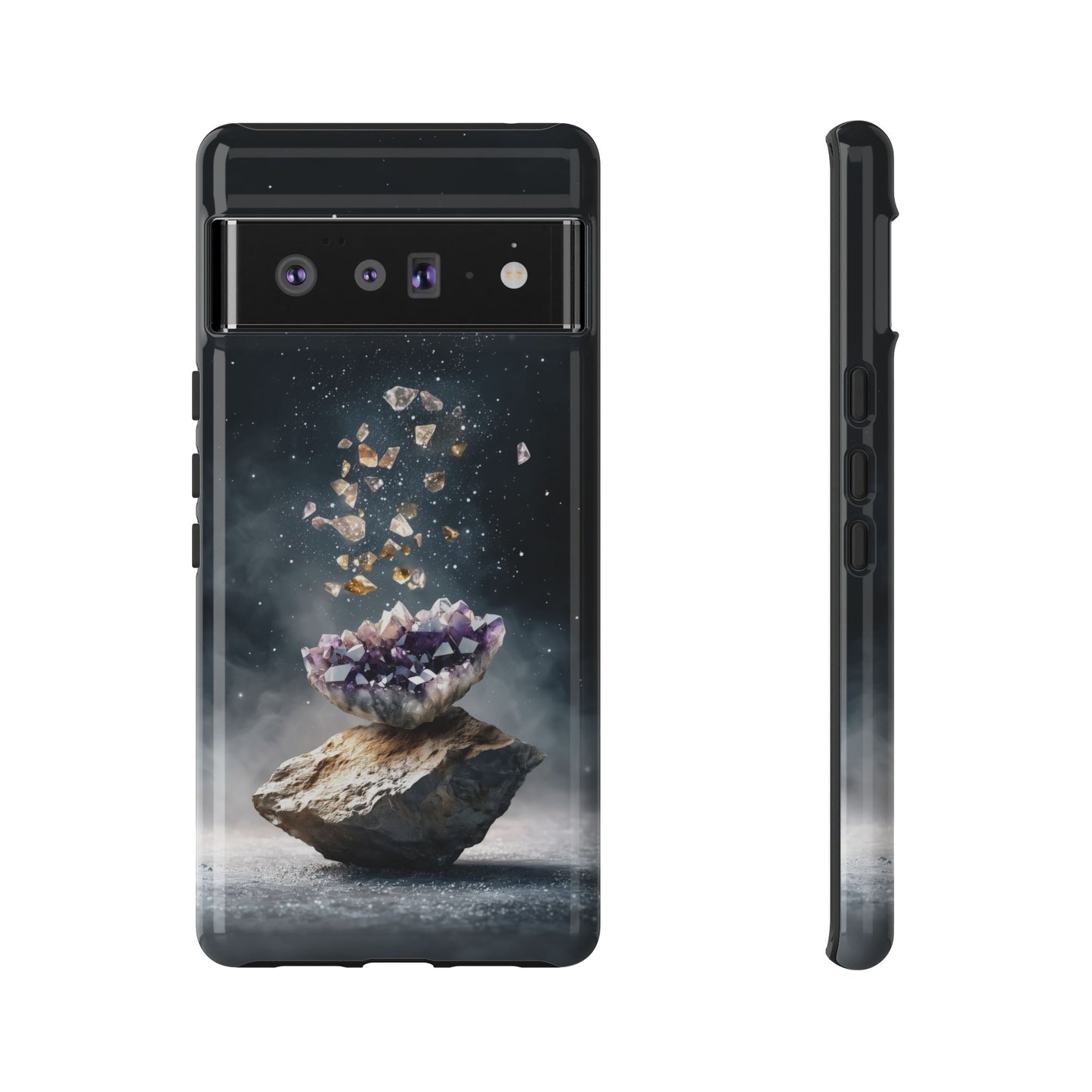Mystic Amethyst Stones Phone Case for iPhone, Samsung & Google Pixel