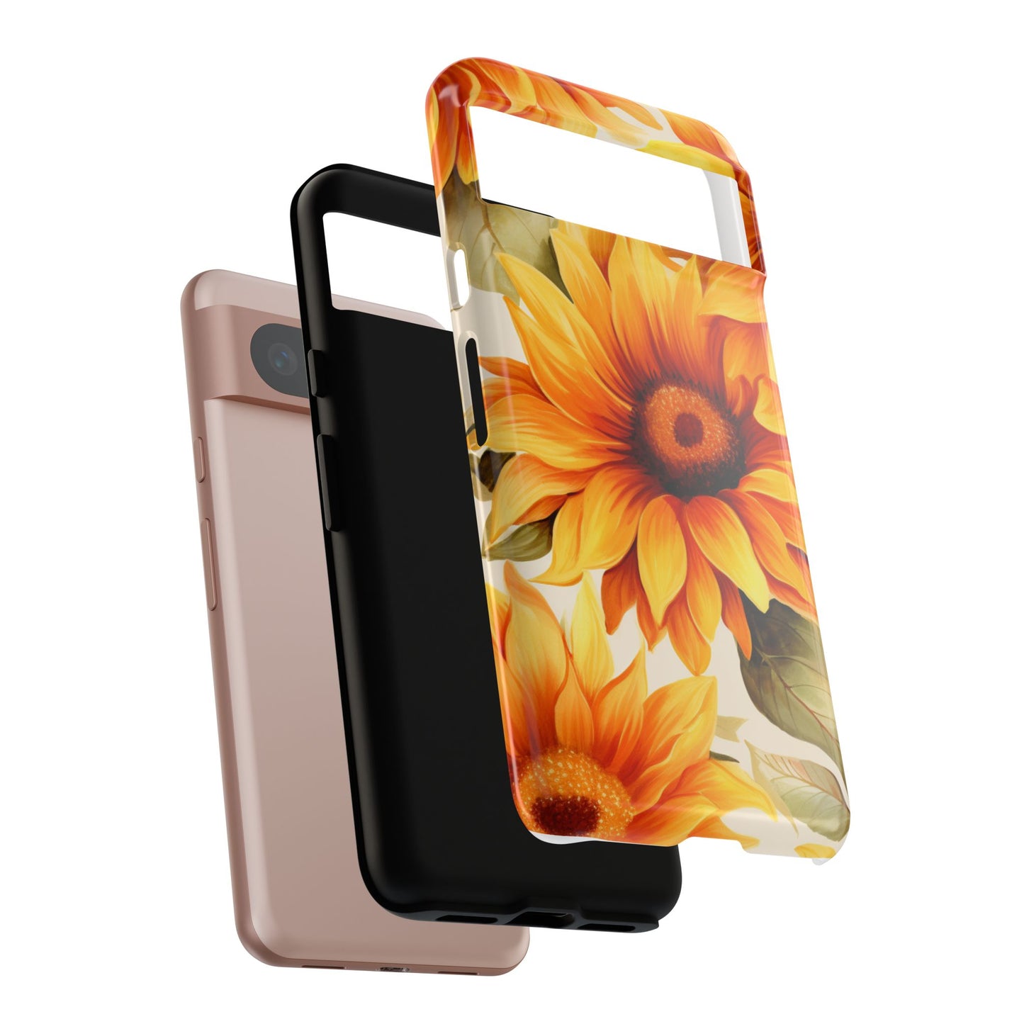 Golden Sunflower Glow Mobile Case – Radiant & Elegant