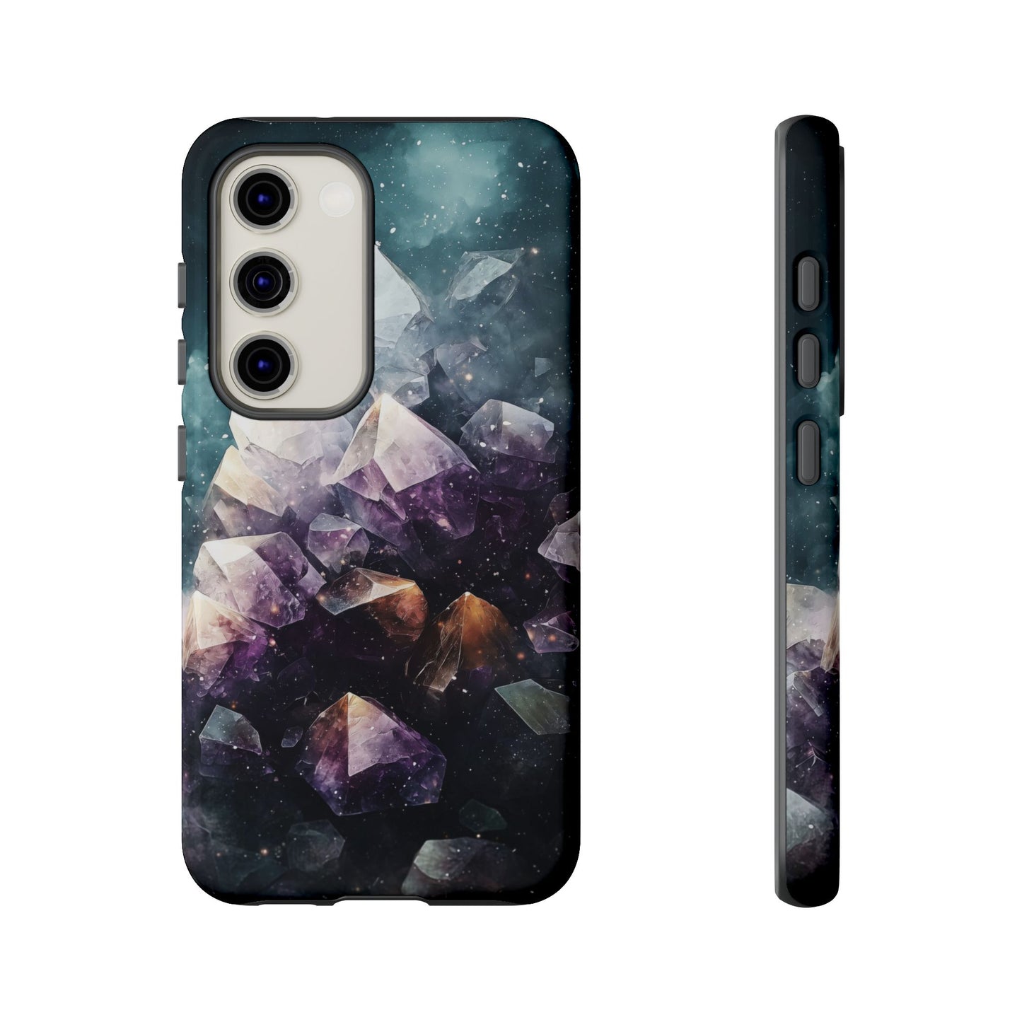 Galactic Amethyst Stones Phone Case for iPhone, Samsung & Google Pixel