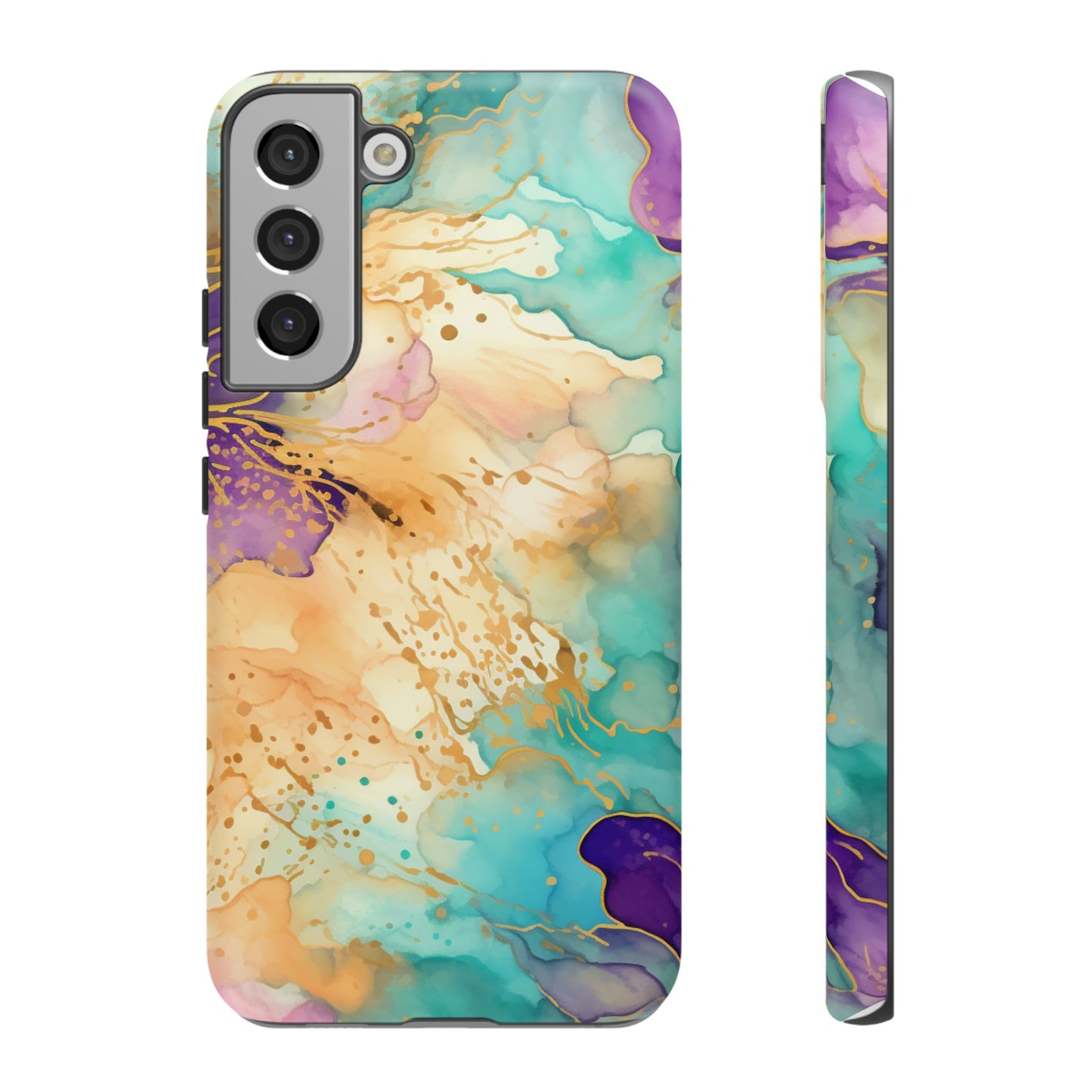 Golden Aura Abstract Watercolor Mobile Case