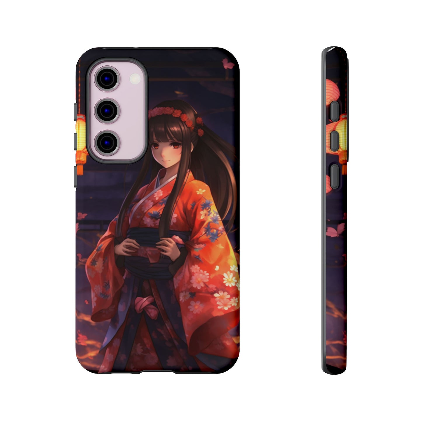 Anime Girl Phone Case - Cute Aesthetic Cover for iPhone, Samsung & Google Pixel, Girly Phone Case, Kawaii Phone Case, Anime Lover Gift