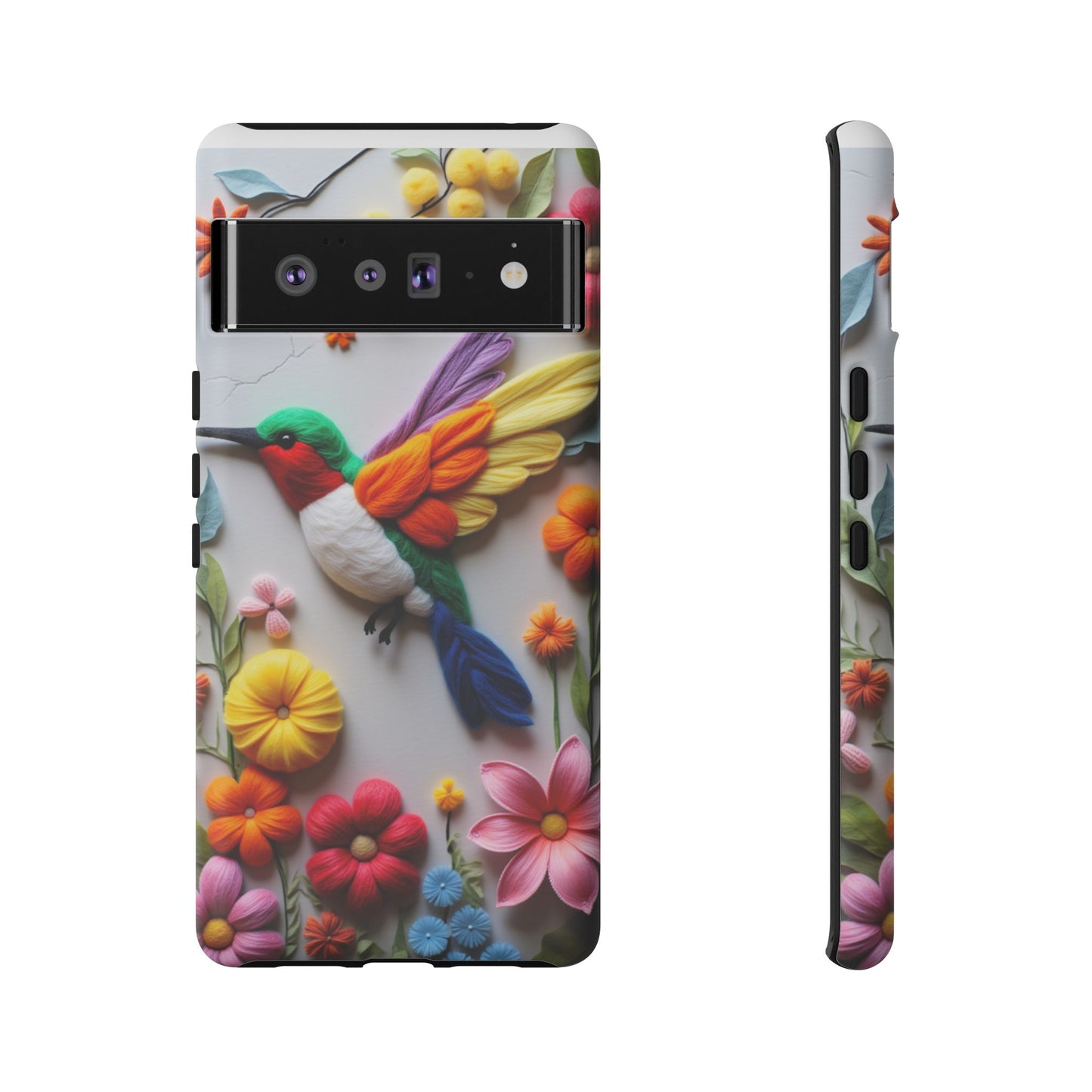 Elegant Hummingbird with Floral Mosaic Design | Nature's Artistic Vibes | Pixel 8 pro