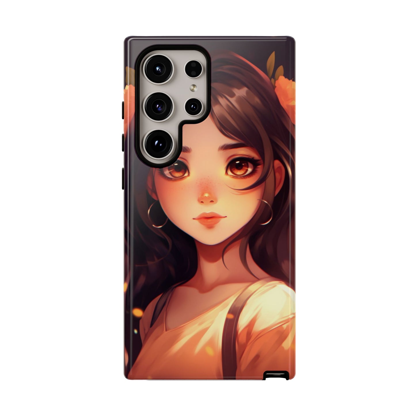 Anime Girl Phone Case - Cute Aesthetic Cover for iPhone, Samsung & Google Pixel, Kawaii Phone Case, Girly Phone Case, Anime Lover Gift