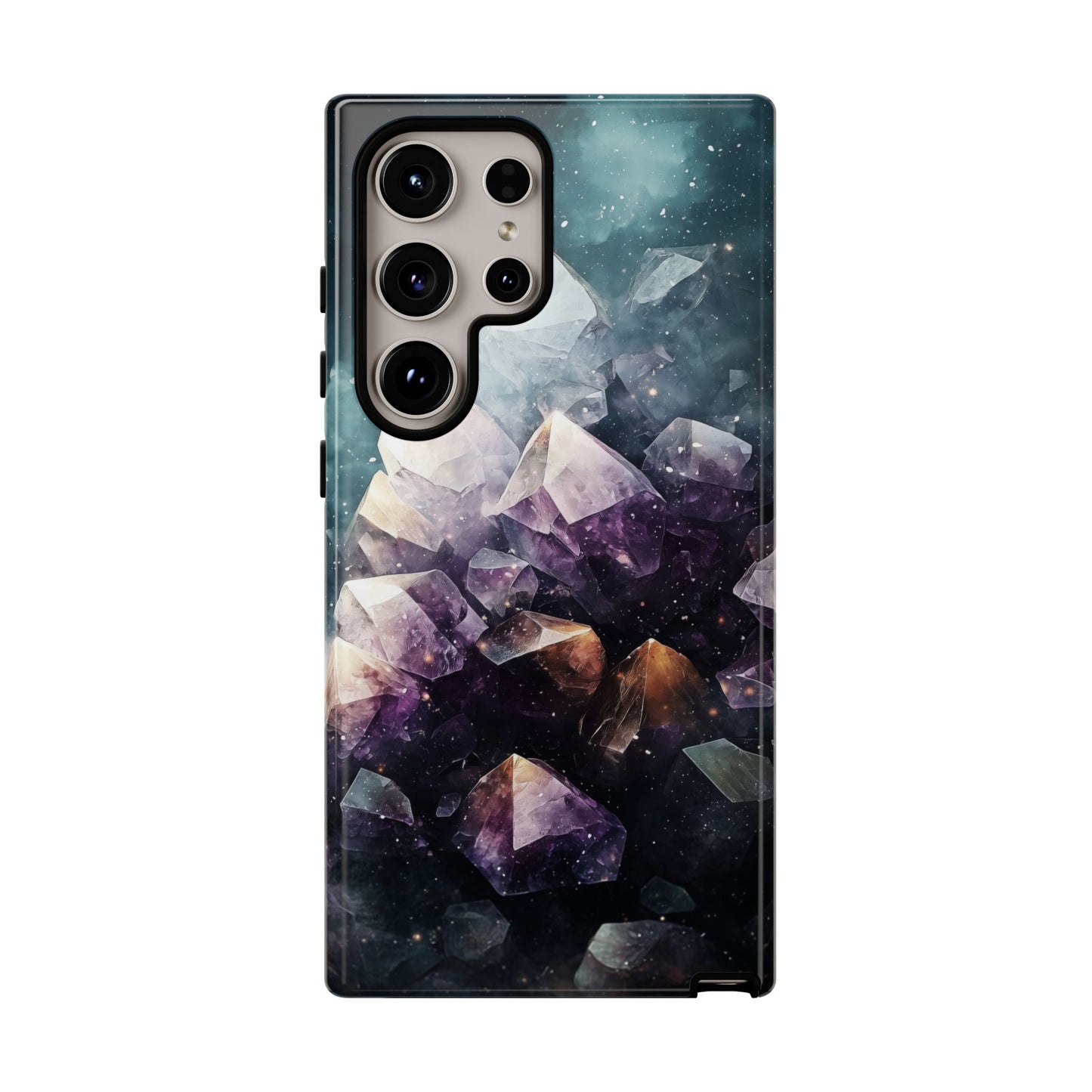Galactic Amethyst Stones Phone Case for iPhone, Samsung & Google Pixel