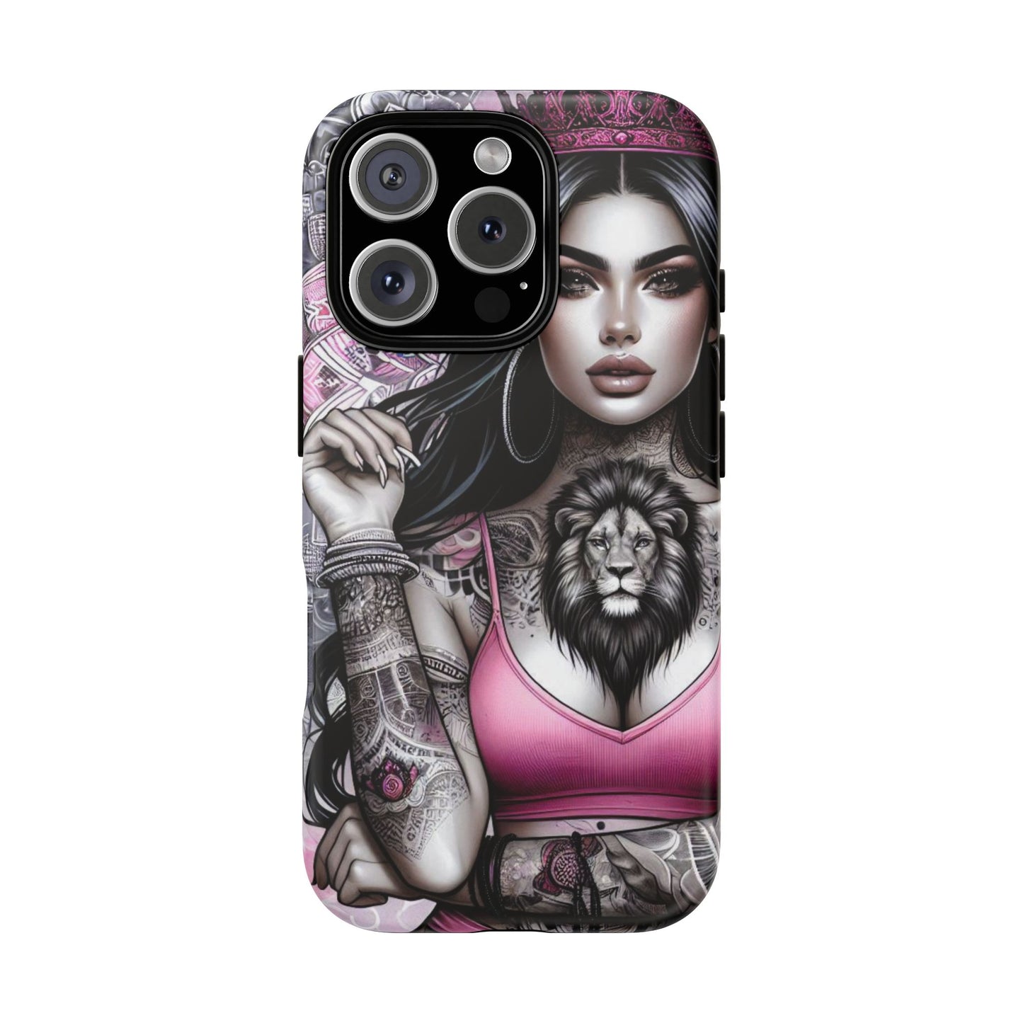 Queen of the Jungle – Regal Tattooed Goddess Mobile Cover