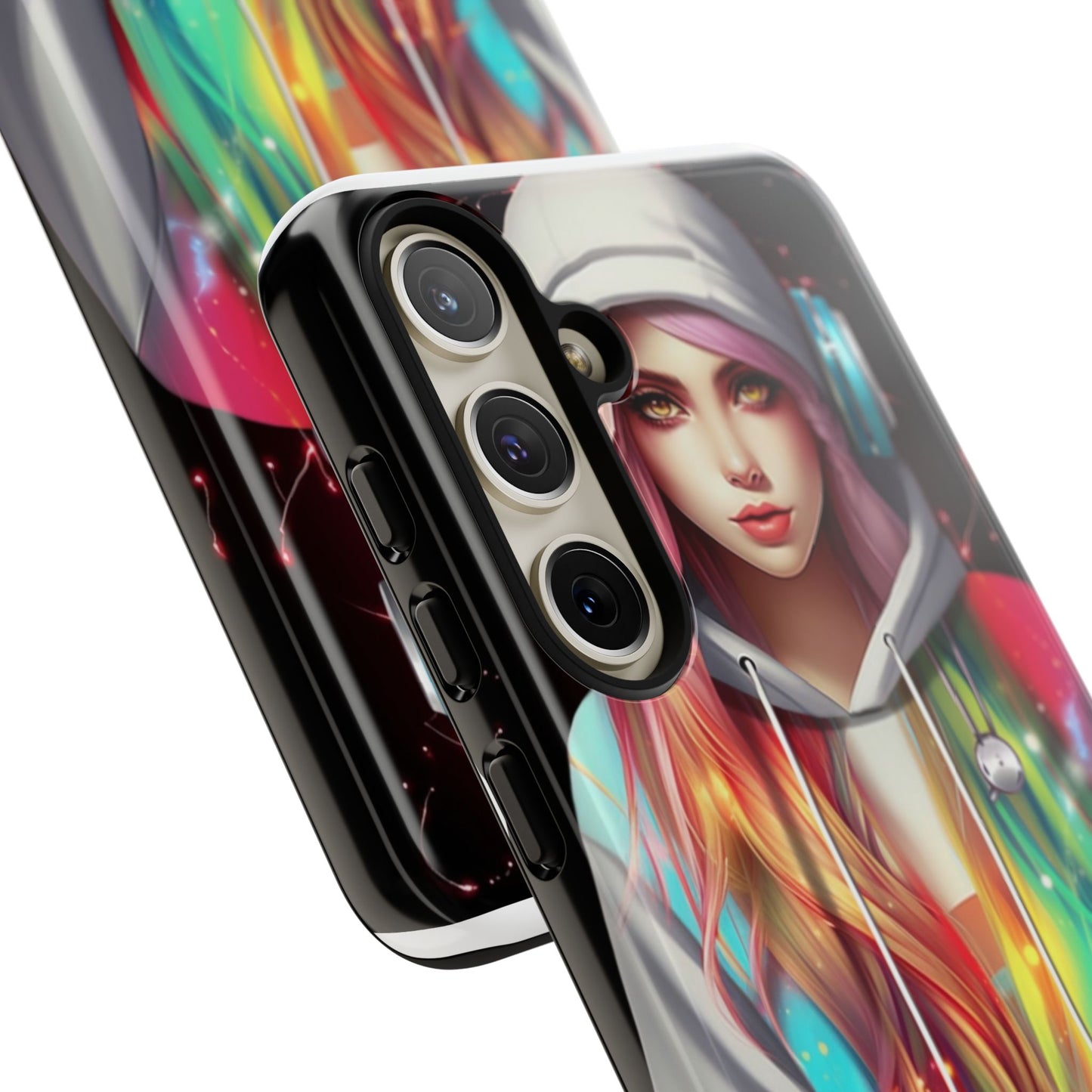 Anime Girl Phone Case - Cute Aesthetic Cover for iPhone, Samsung & Google Pixel, Girly Phone Case, Kawaii Phone Case, Anime Lover Gift