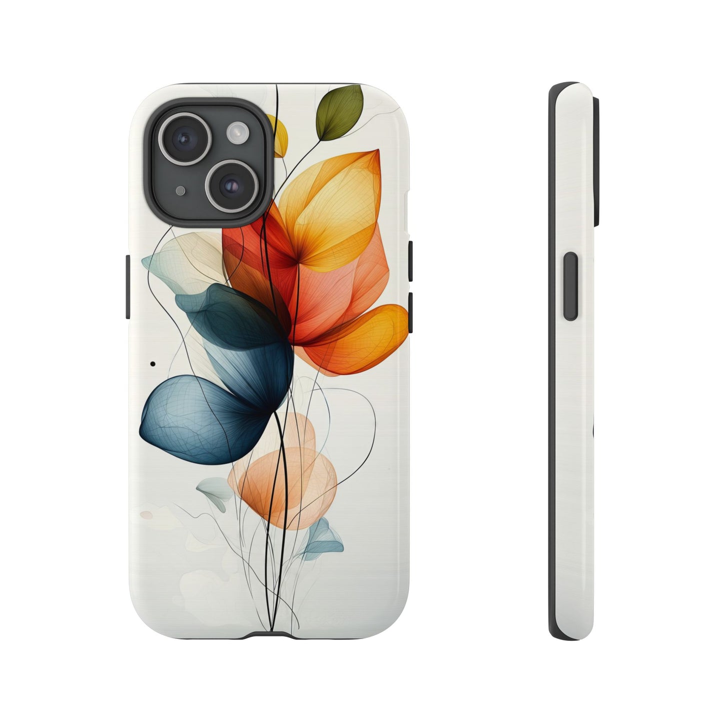 Whispering Petals – Elegant Floral Art Case for iPhone, Pixel & Samsung