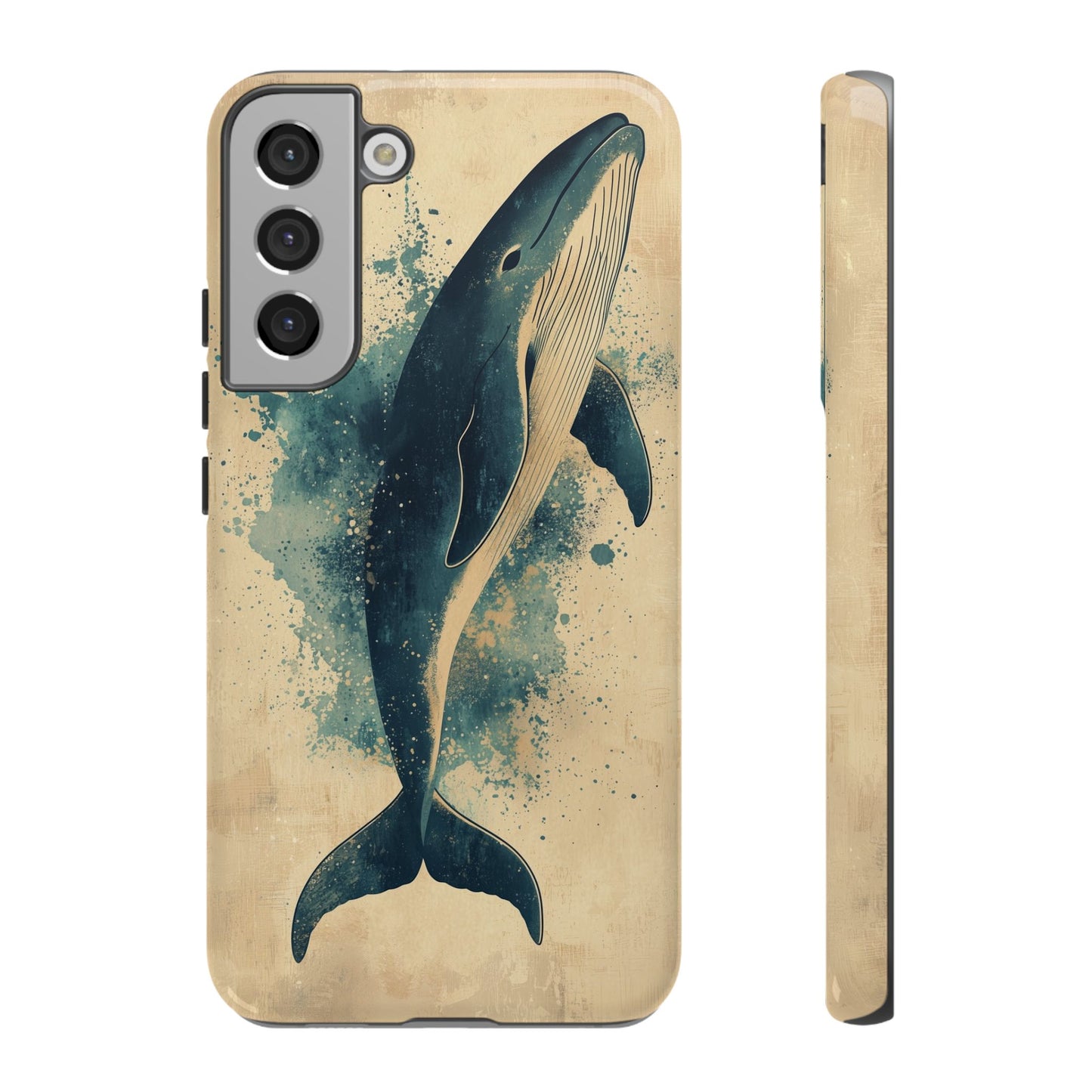 Ocean Majesty: Watercolor Whale Case for iPhone, Samsung & Pixel
