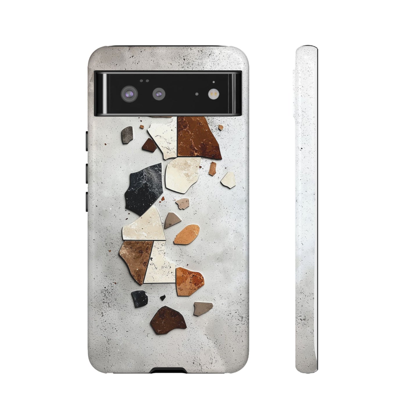 Modern Terrazzo Fragments Phone Case β Earthy & Minimalist for iPhone, google Pixel & Samsung