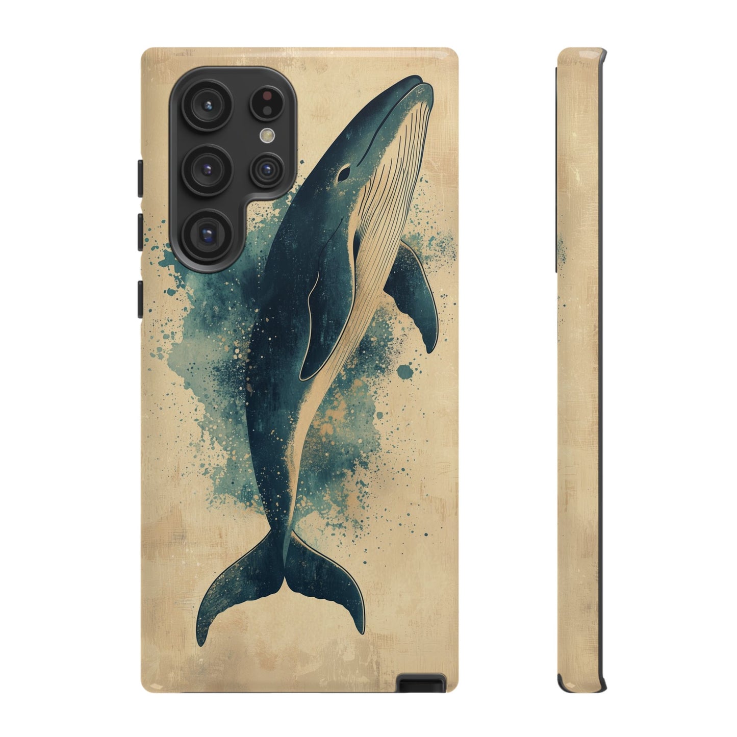 Ocean Majesty: Watercolor Whale Case for iPhone, Samsung & Pixel