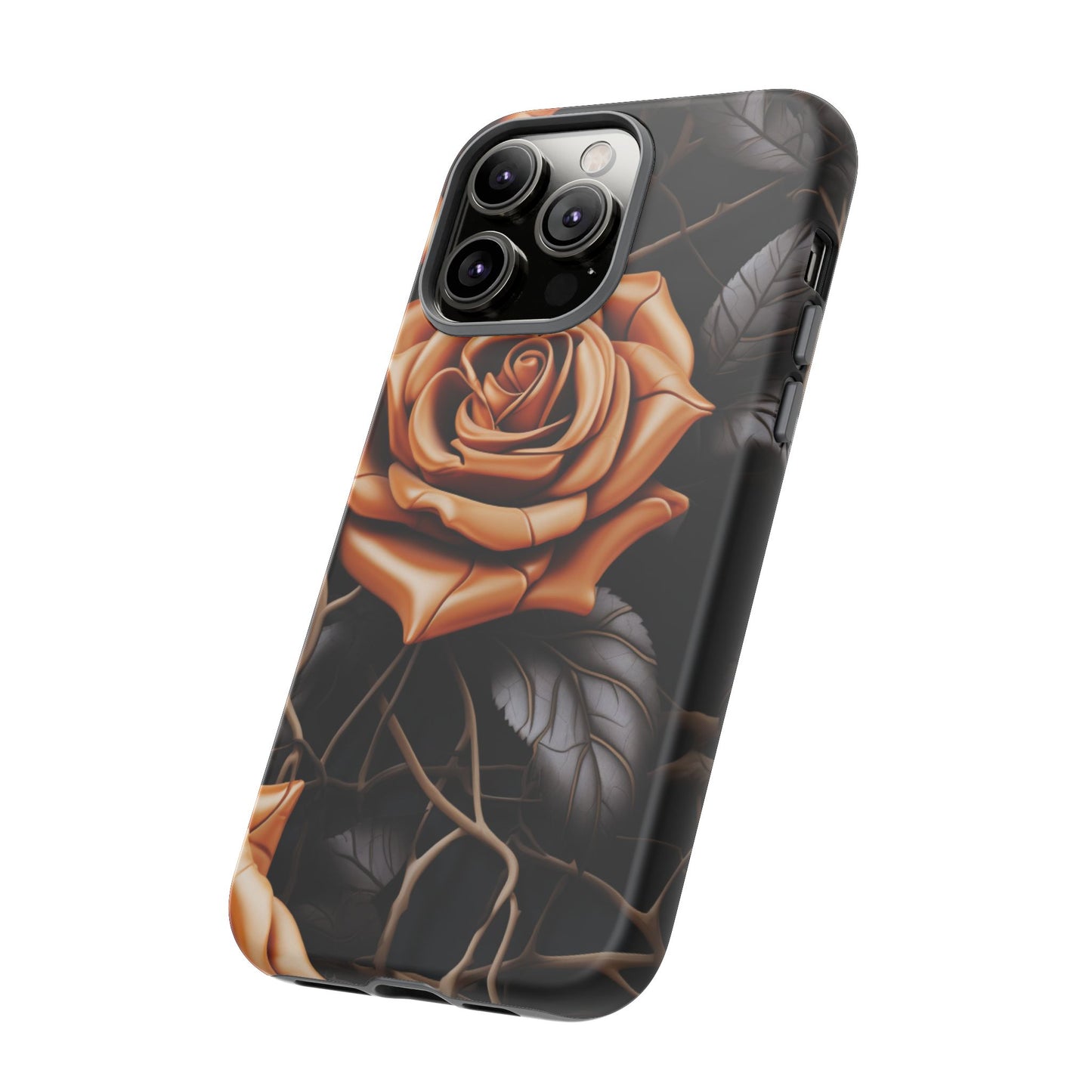 Midnight Gold Rose Mobile Case