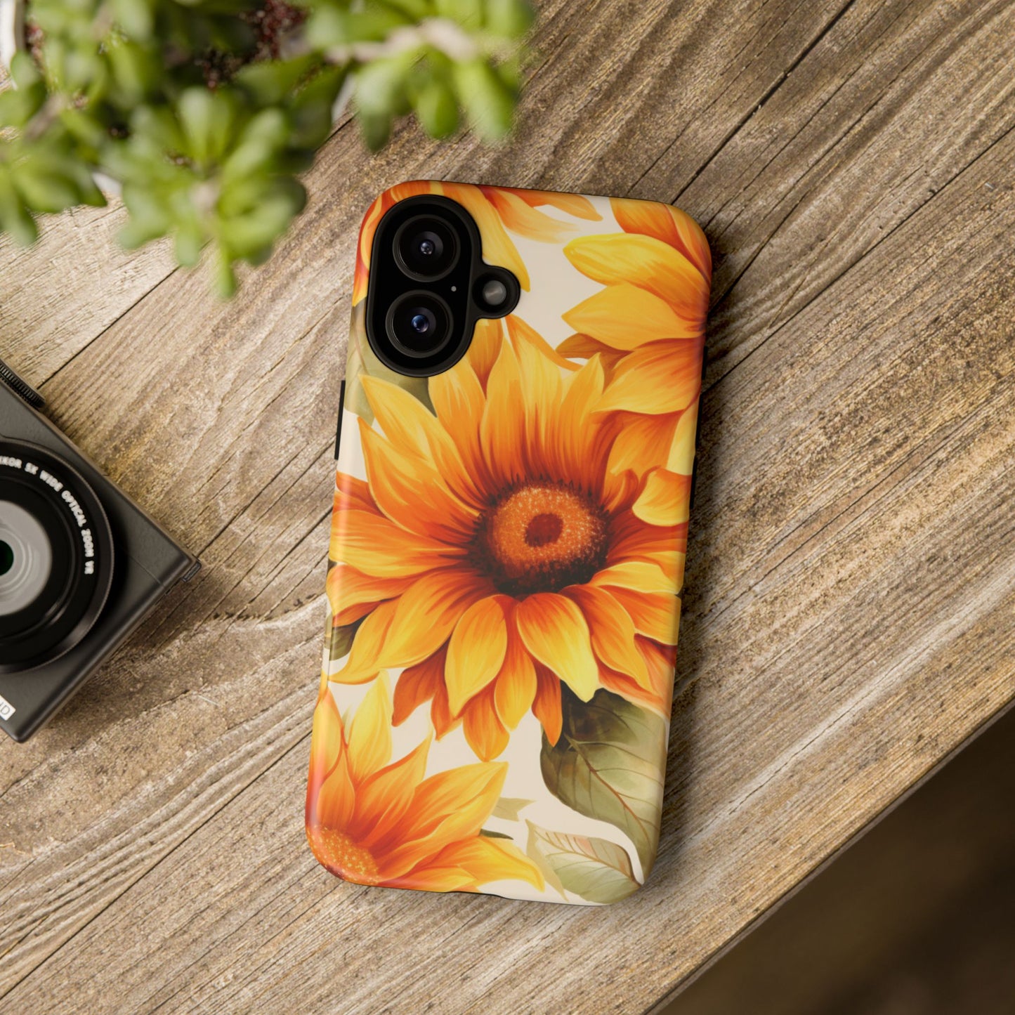 Golden Sunflower Glow Mobile Case – Radiant & Elegant